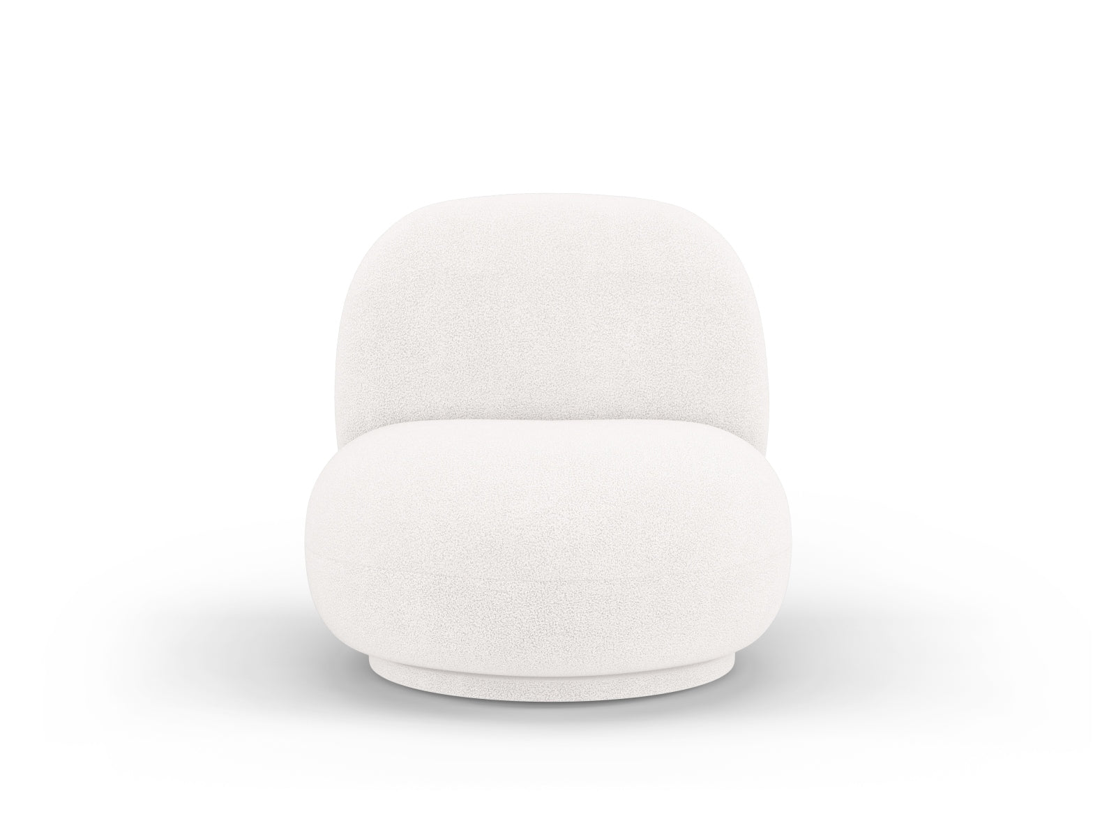 Fotel obrotowy CHUCK ecru boucle – Micadoni
