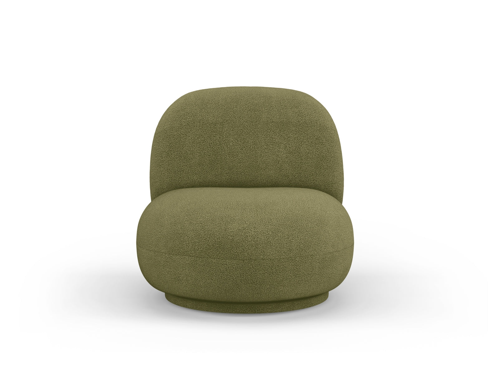 Fotel obrotowy CHUCK zielony boucle – Micadoni