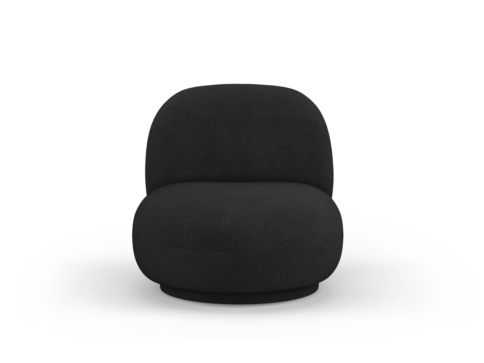 Fotel obrotowy CHUCK czarny boucle – Micadoni