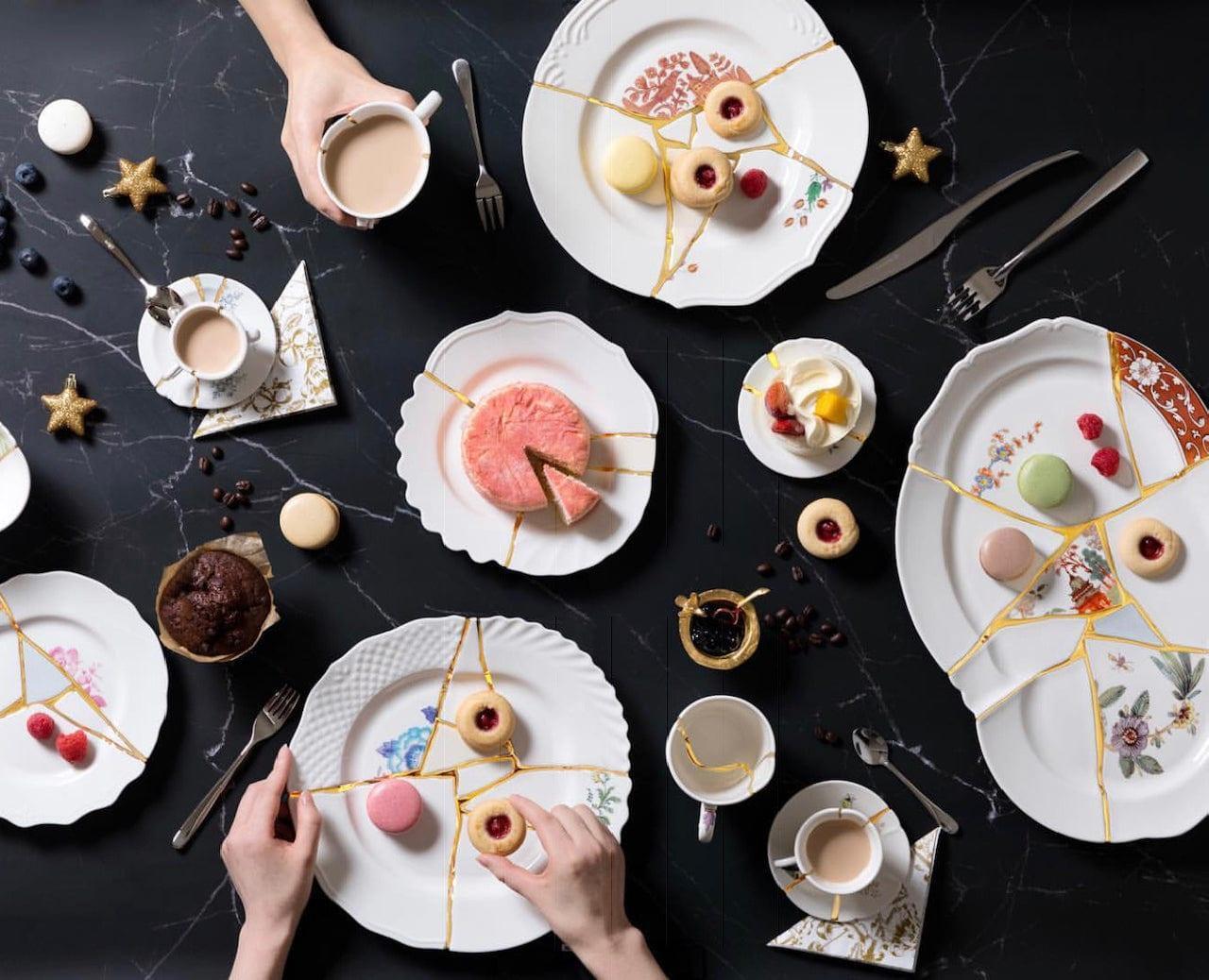 Filiżanka do espresso KINTSUGI porcelanowy Seletti Eye on Design