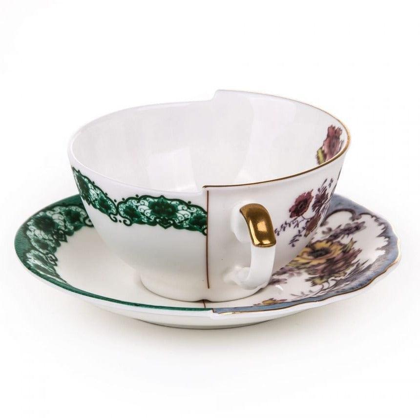 Filiżanka ze spodkiem HYBRID ISIDORA porcelanowy Seletti Eye on Design