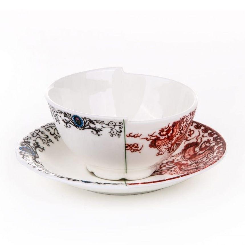 Filiżanka ze spodkiem HYBRID ZORA porcelanowy Seletti Eye on Design