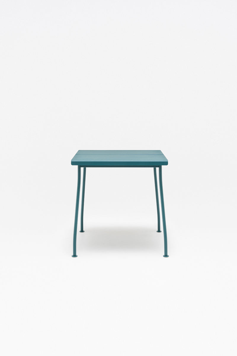 Galvanized steel square table