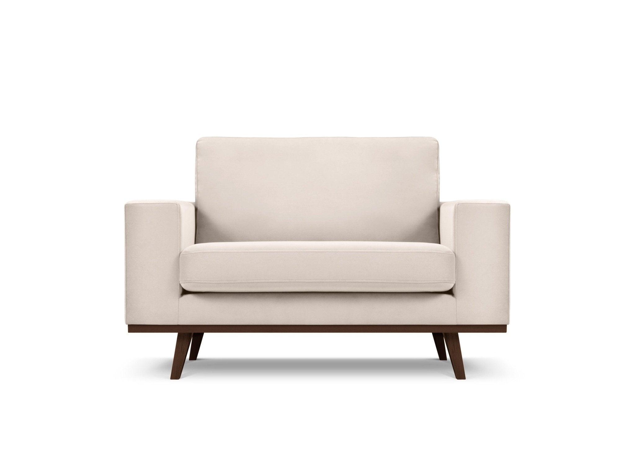Fotel aksamitny HEBE beżowy Mazzini Sofas Eye on Design