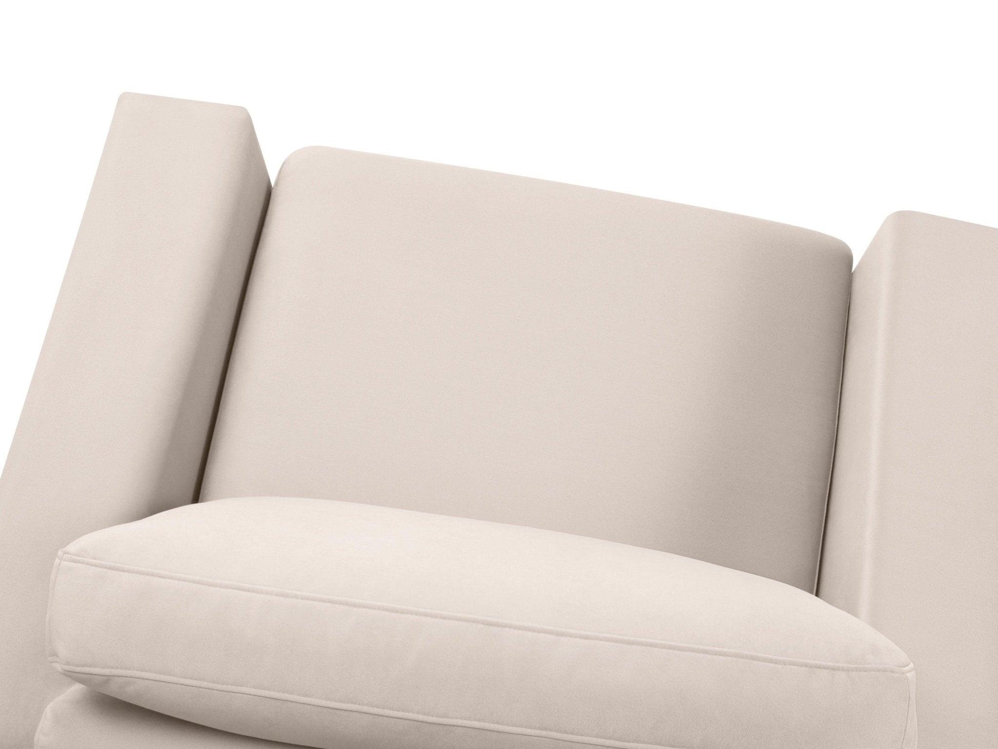 Fotel aksamitny HEBE beżowy Mazzini Sofas Eye on Design