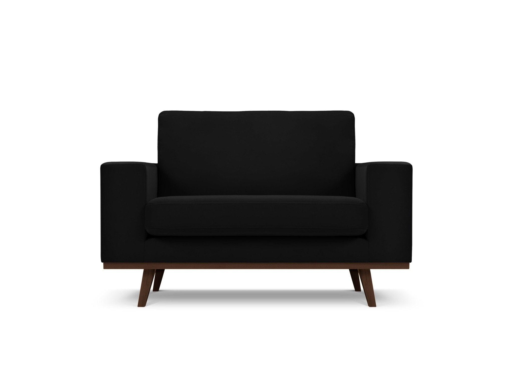 Fotel aksamitny HEBE czarny Mazzini Sofas Eye on Design