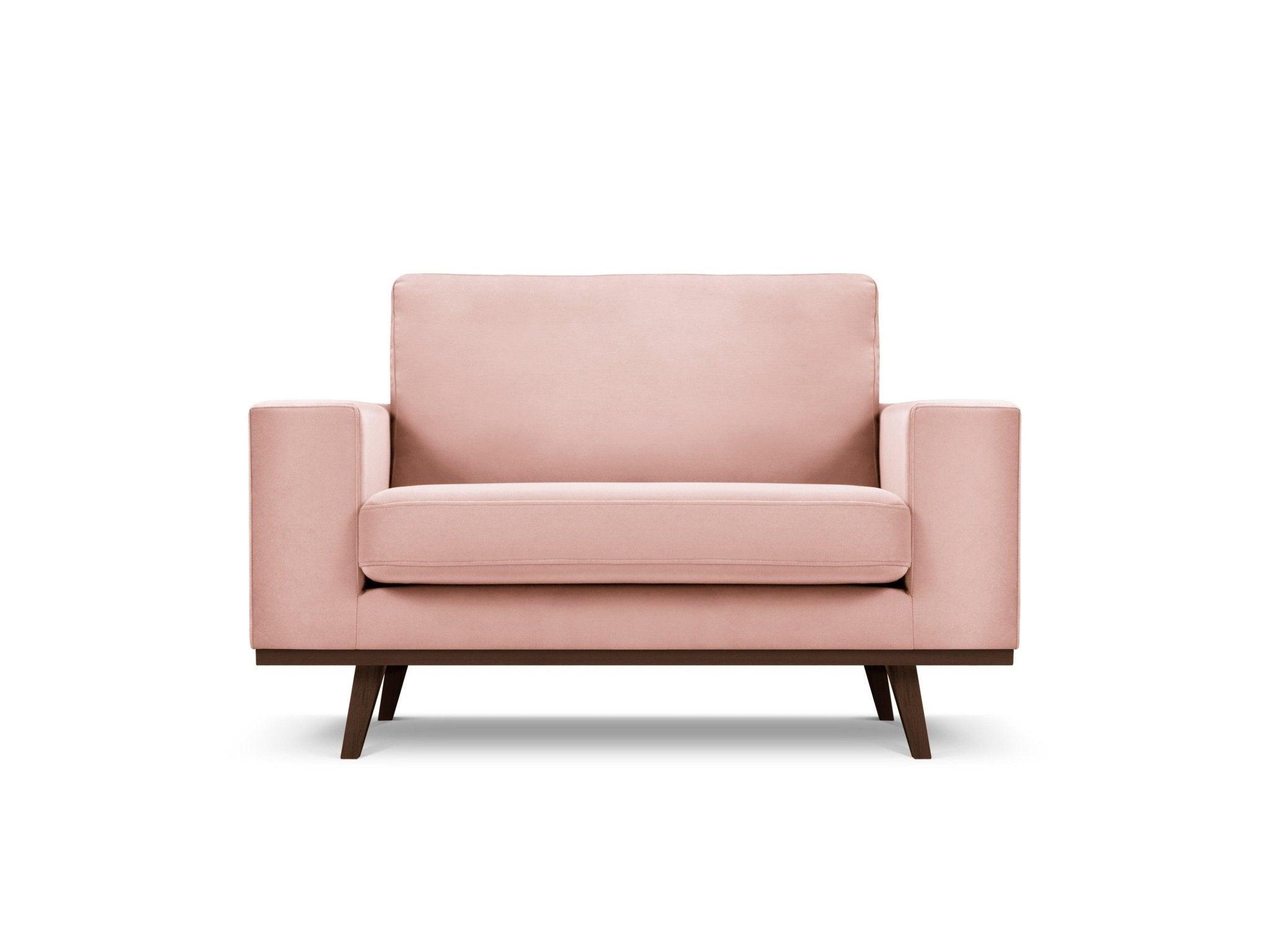 Fotel aksamitny HEBE różowy Mazzini Sofas Eye on Design