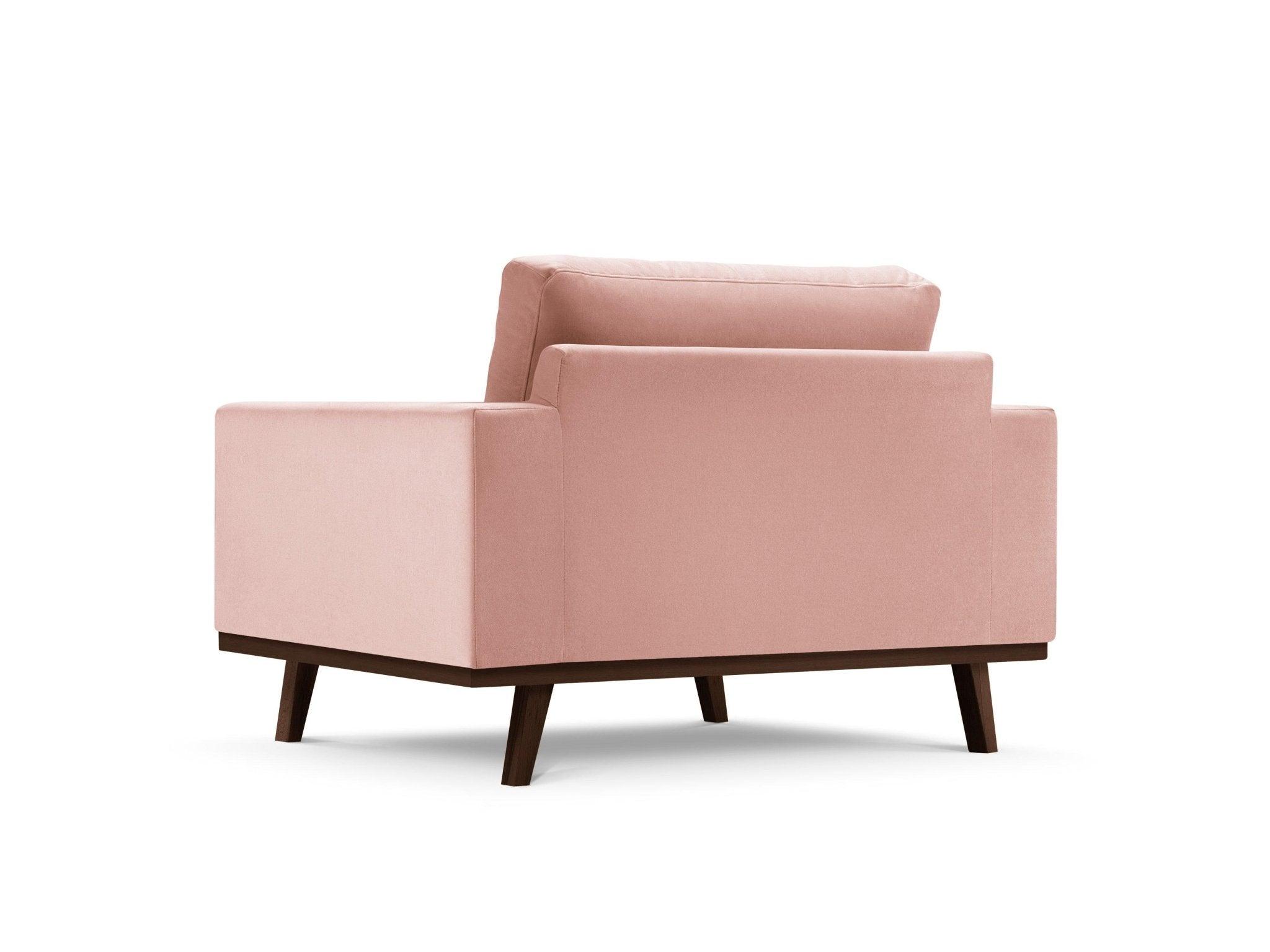 Fotel aksamitny HEBE różowy Mazzini Sofas Eye on Design