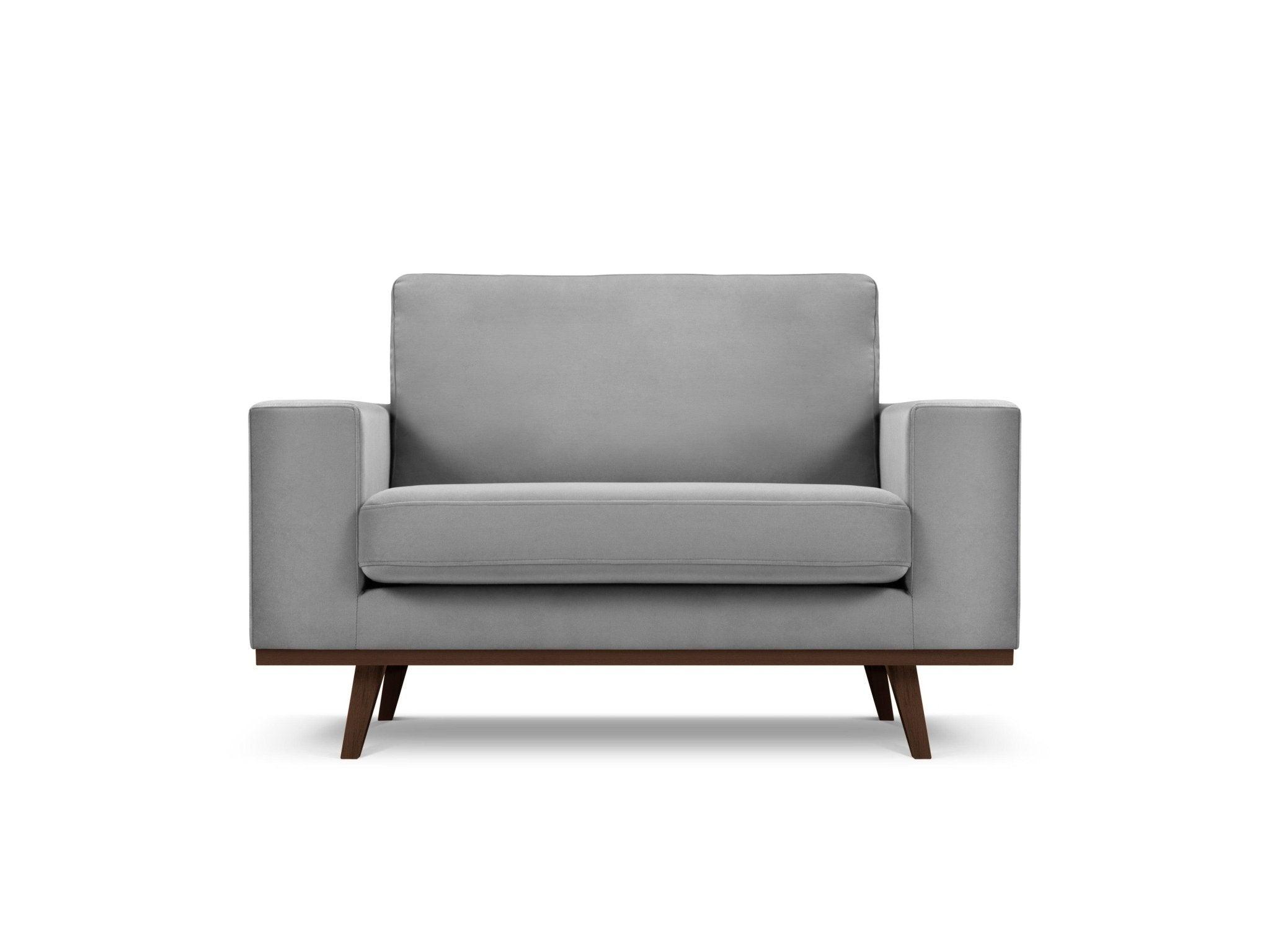 Fotel aksamitny HEBE szary Mazzini Sofas Eye on Design