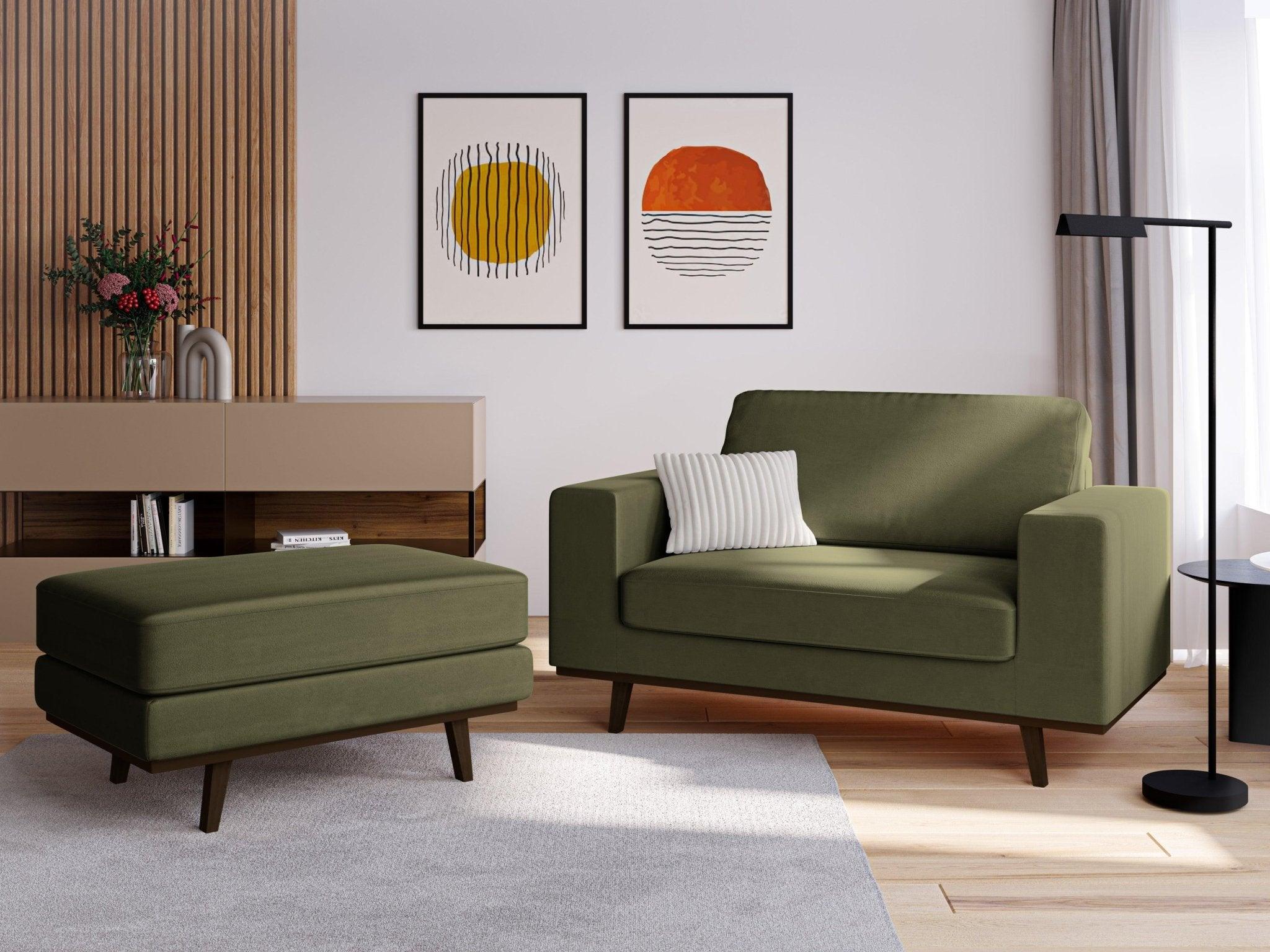 Fotel aksamitny HEBE zielony Mazzini Sofas Eye on Design