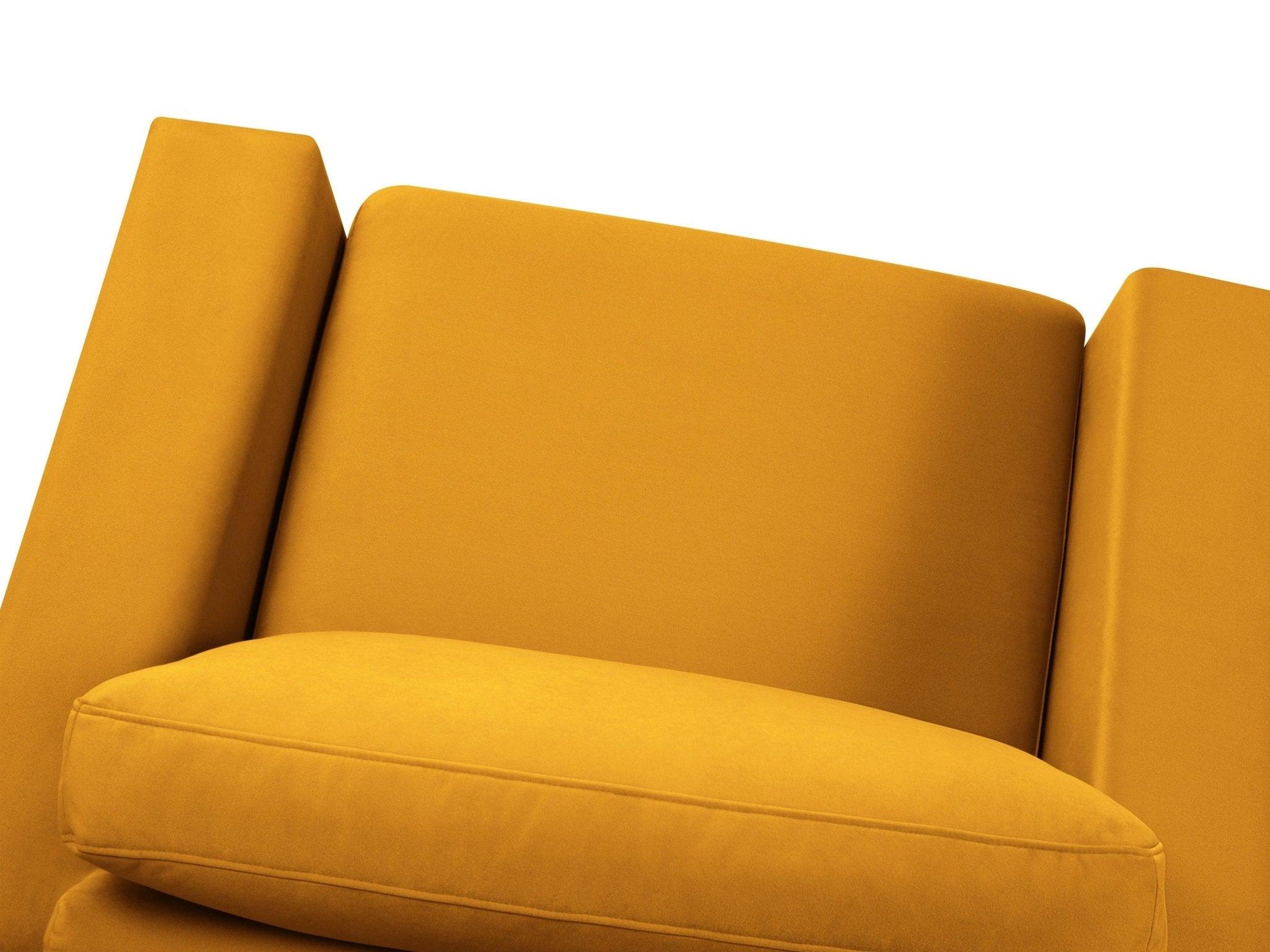 Fotel aksamitny HEBE żółty Mazzini Sofas Eye on Design