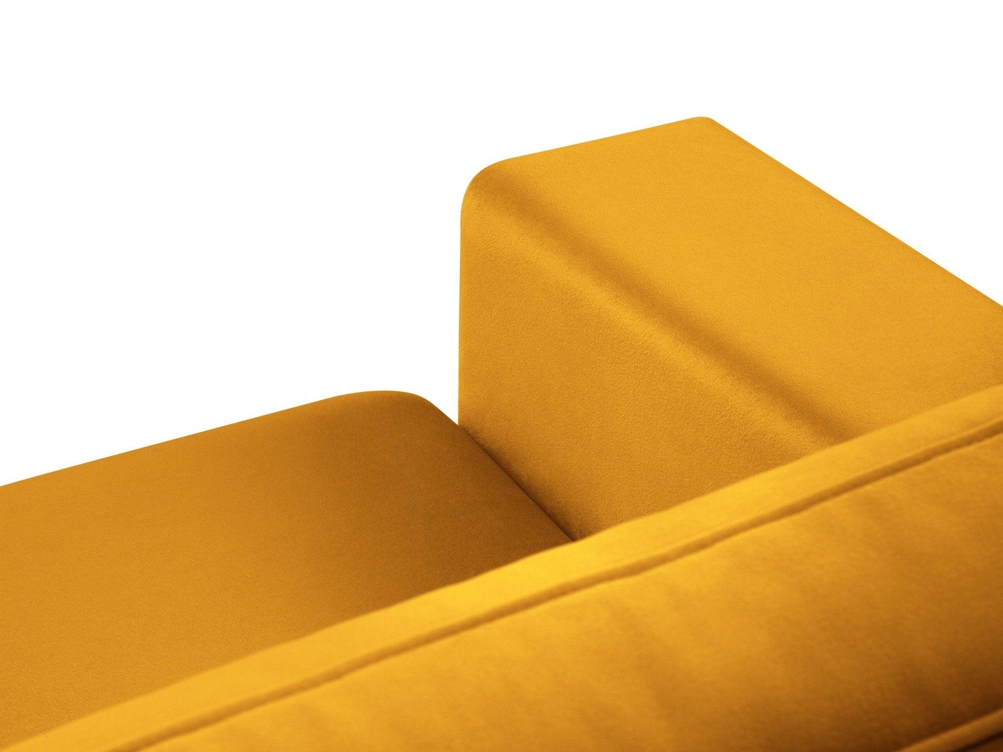 Fotel aksamitny HEBE żółty Mazzini Sofas Eye on Design