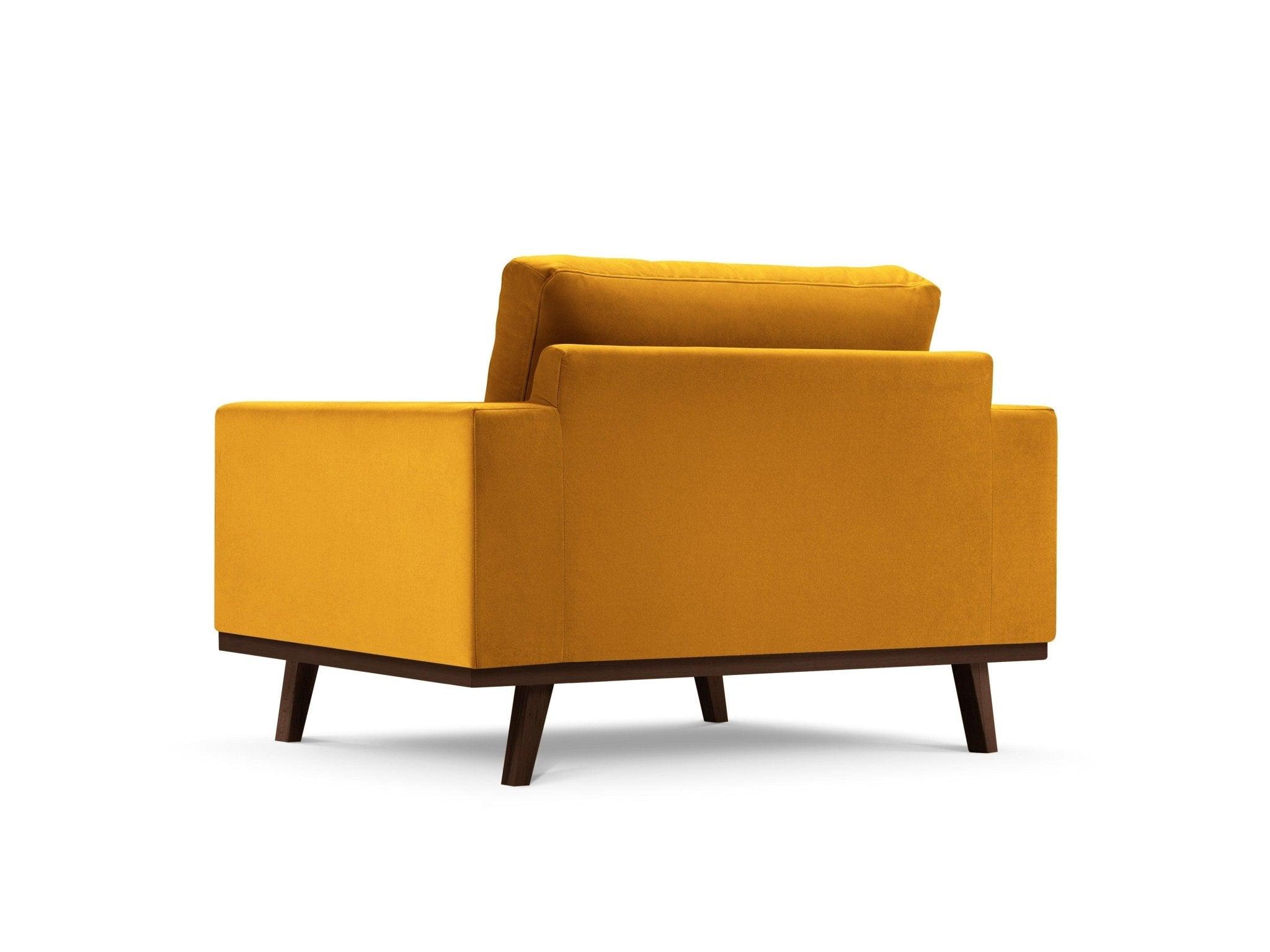 Fotel aksamitny HEBE żółty Mazzini Sofas Eye on Design