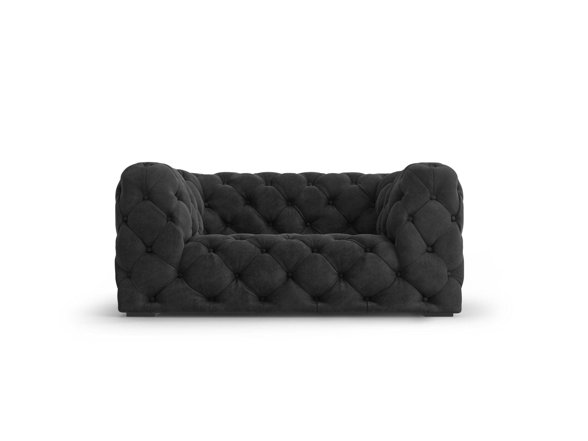 Fotel aksamitny LOGE ciemnoszary Windsor & Co Eye on Design