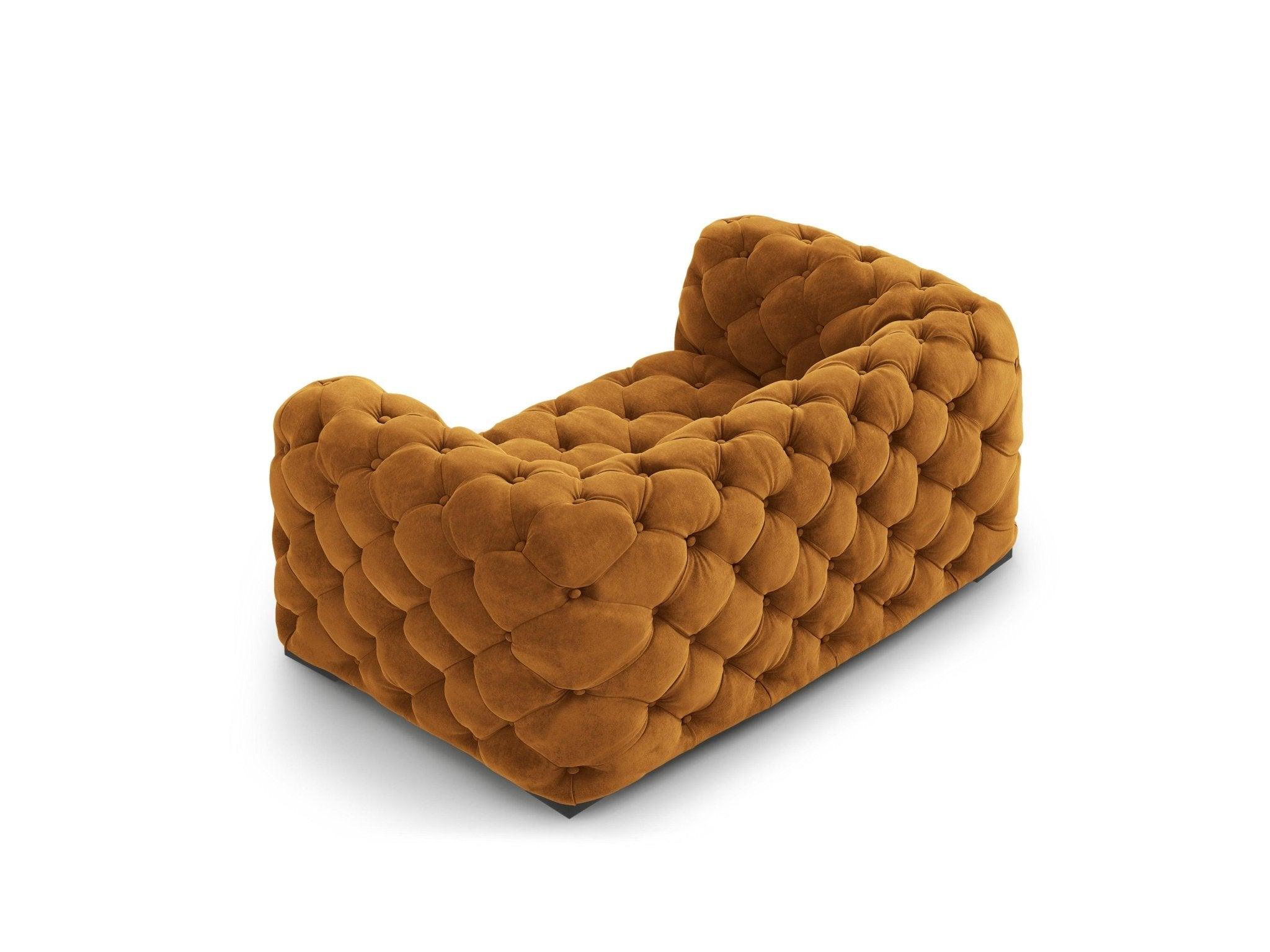 Fotel aksamitny LOGE miedziany Windsor & Co Eye on Design