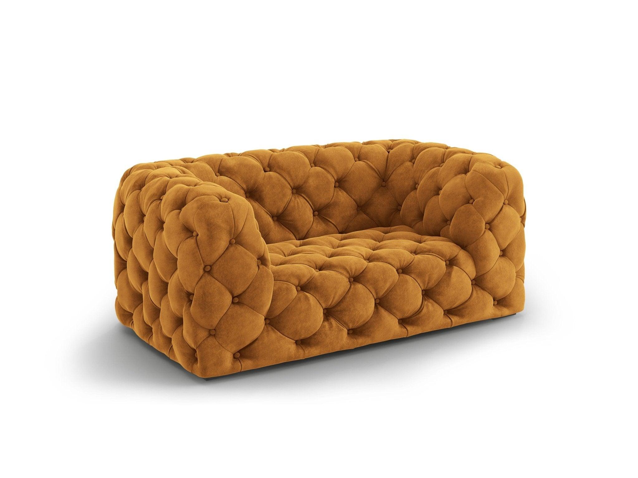 Fotel aksamitny LOGE miedziany Windsor & Co Eye on Design