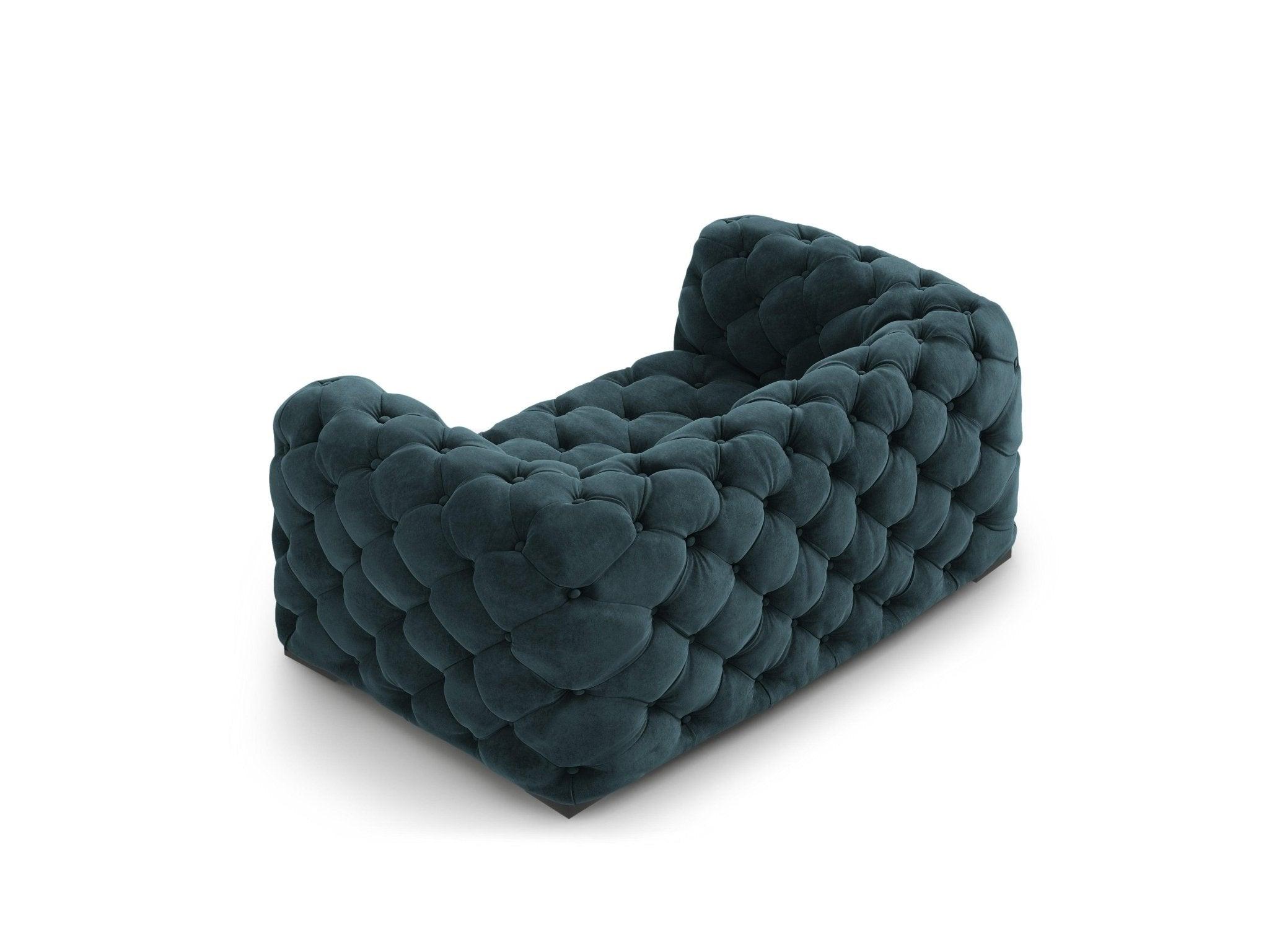 Fotel aksamitny LOGE petrol Windsor & Co Eye on Design