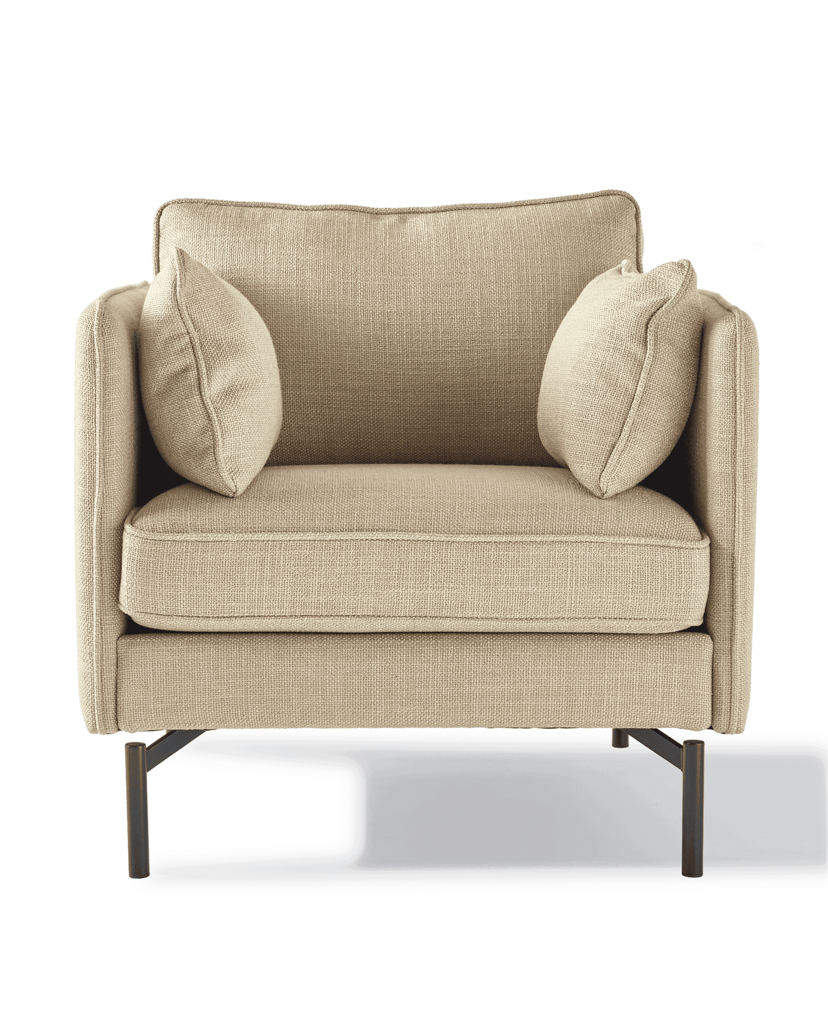 Fotel aksamitny PPno.2 beżowy Pols Potten Eye on Design