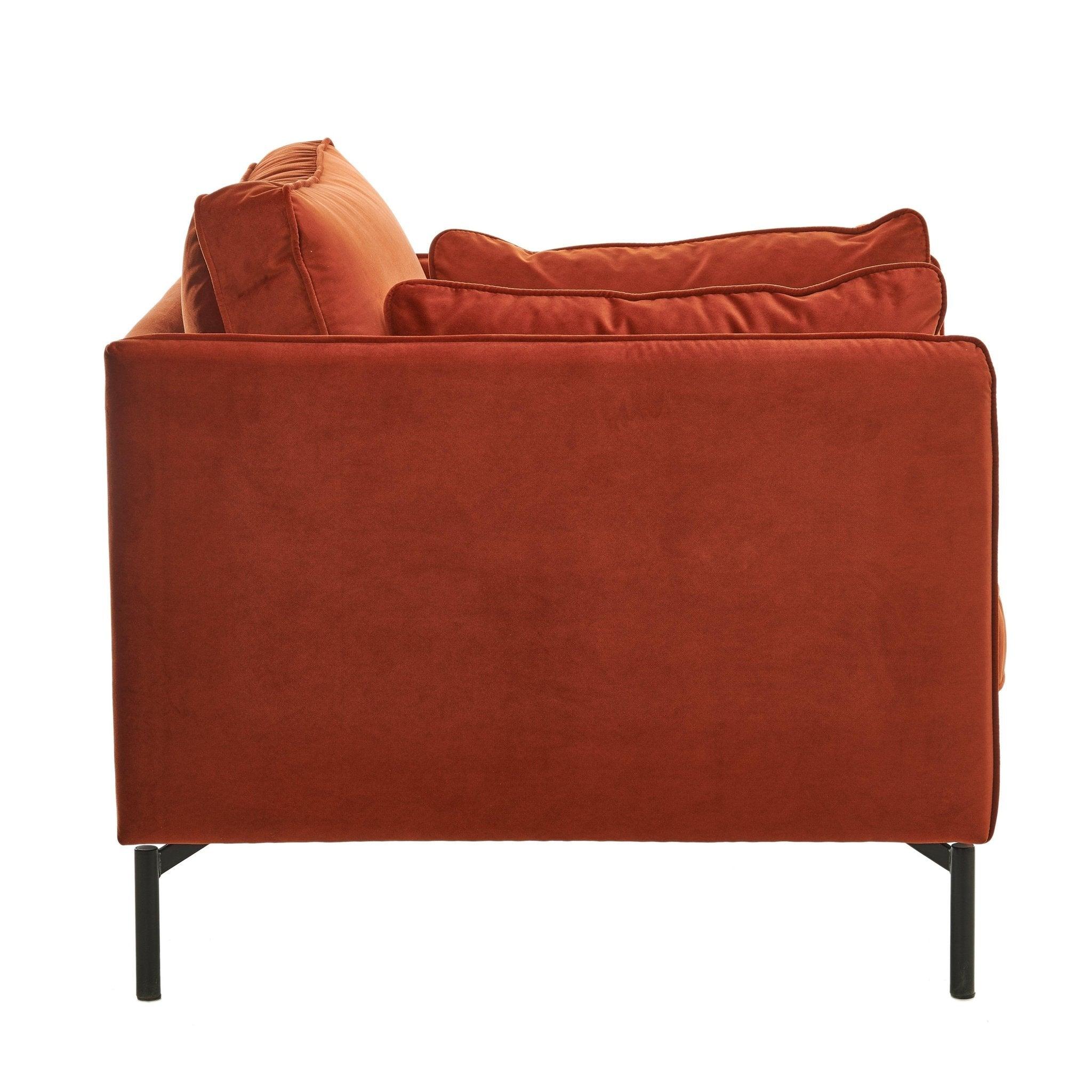 Fotel aksamitny PPno.2 rdzawy Pols Potten Eye on Design