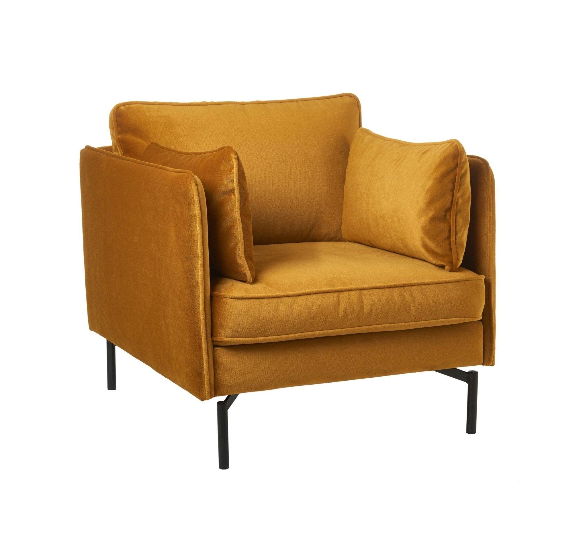 Fotel aksamitny PPno.2 złoty Pols Potten Eye on Design