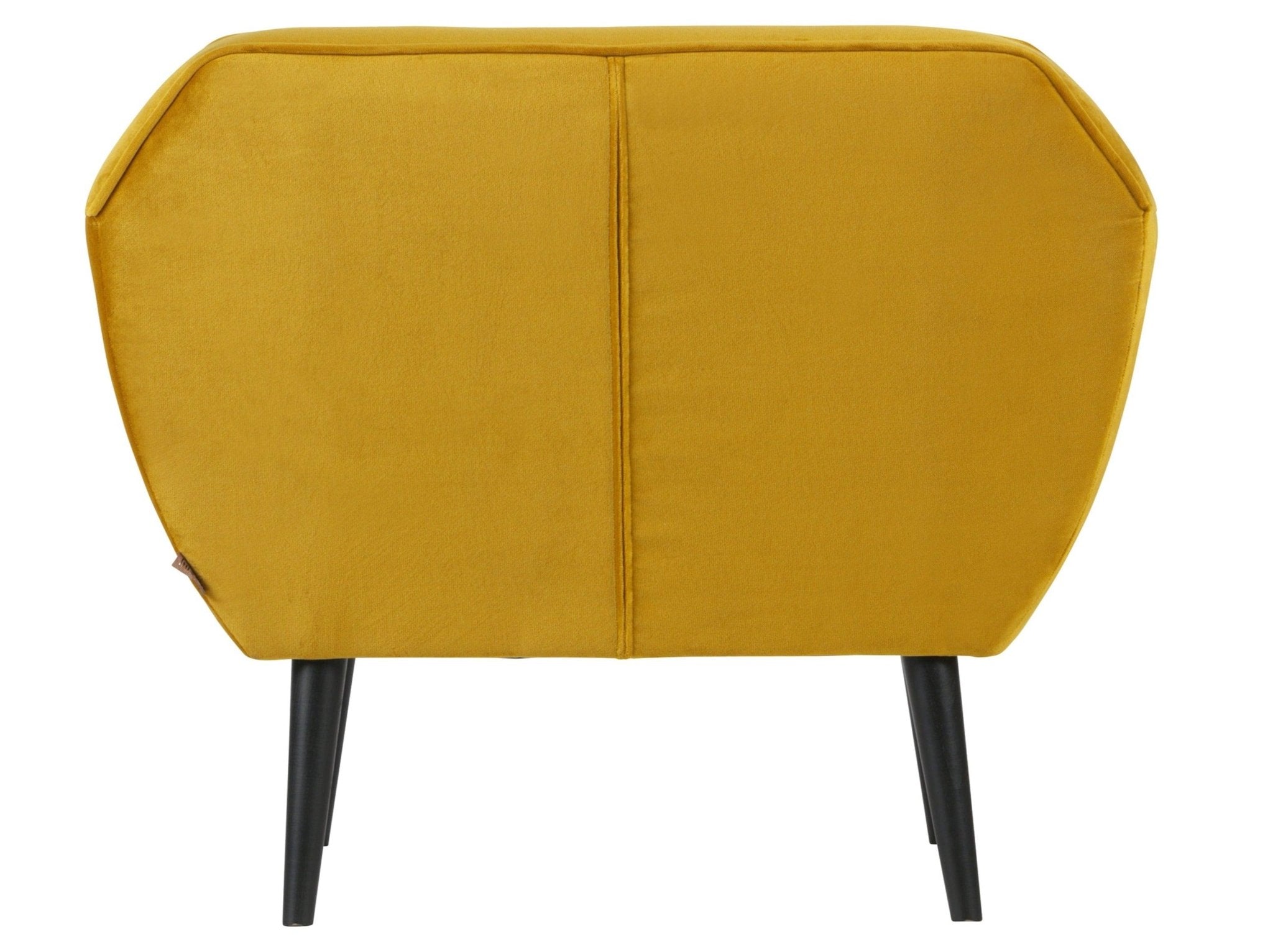 Fotel aksamitny ROCCO musztardowy Woood Eye on Design