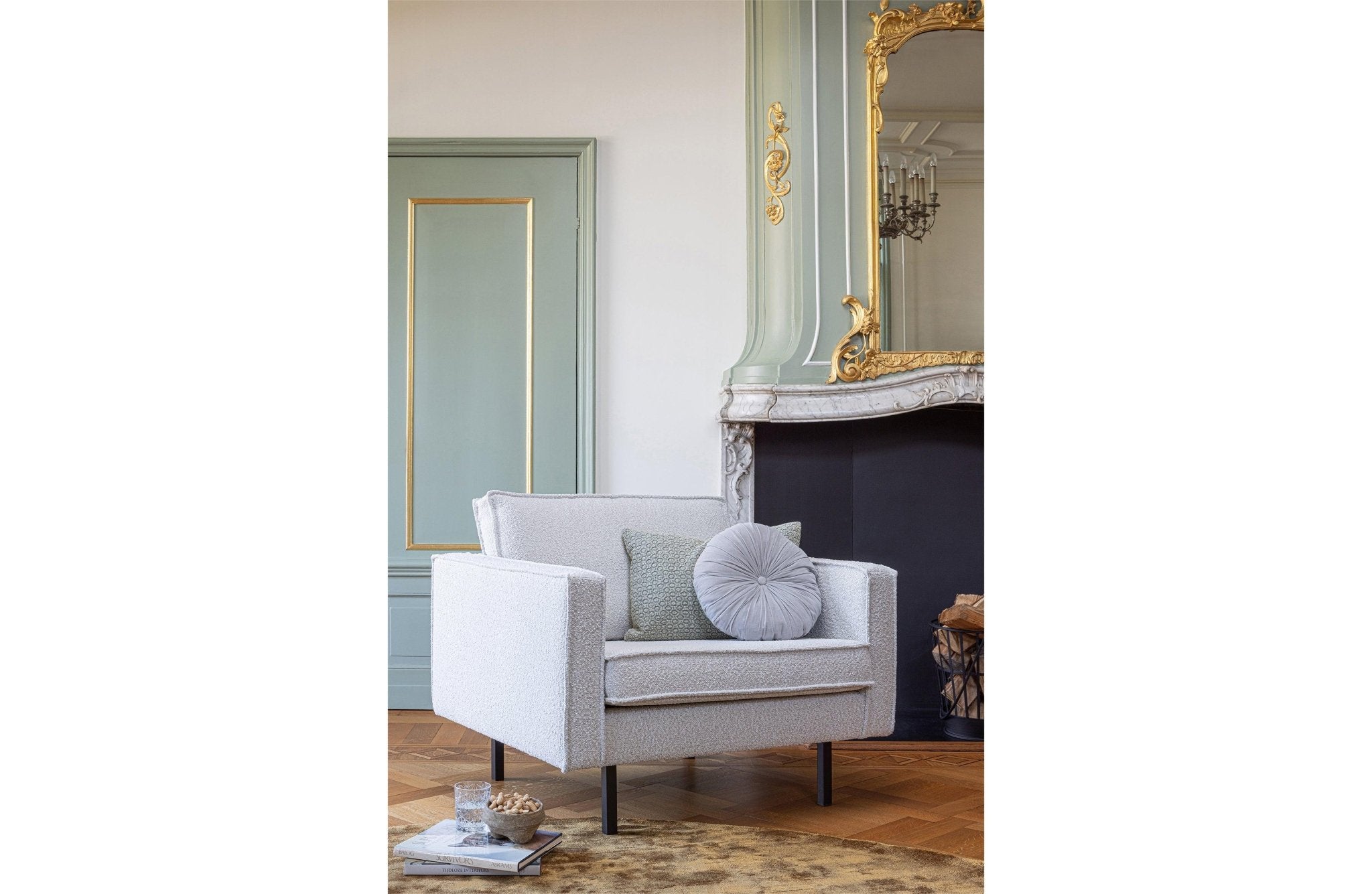 Fotel aksamitny RODEO ciemnozielony Be Pure Eye on Design