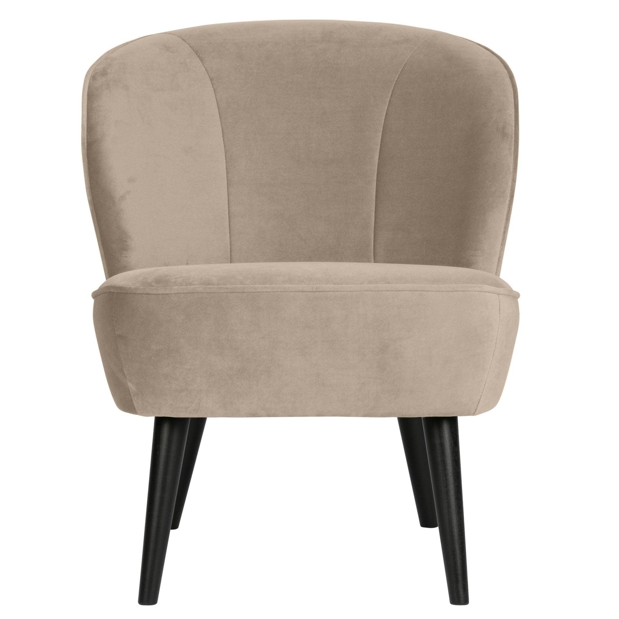 Fotel aksamitny SARA khaki Woood Eye on Design