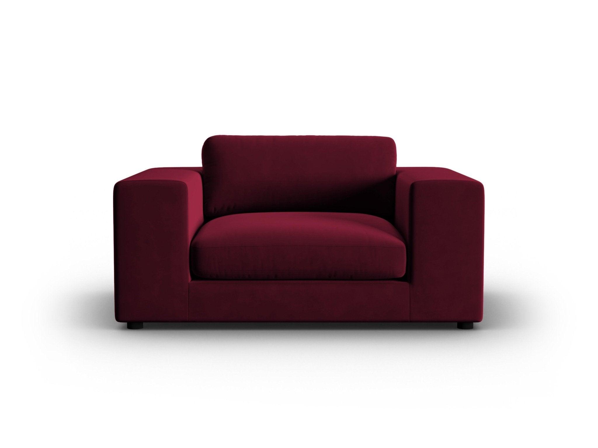 Fotel aksamitny TENDANCE bordowy CXL by Christian Lacroix Eye on Design