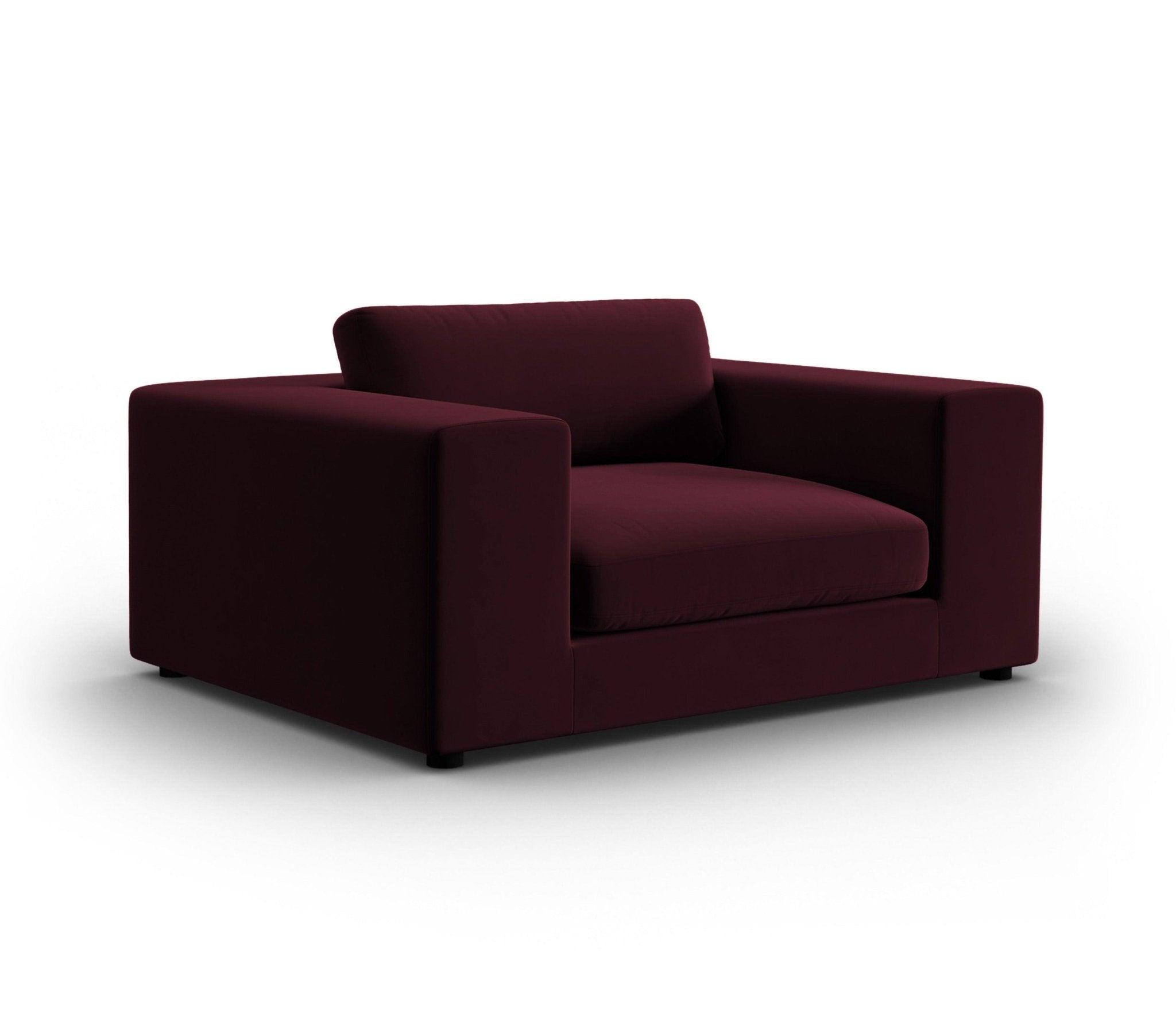 Fotel aksamitny TENDANCE burgundowy CXL by Christian Lacroix Eye on Design