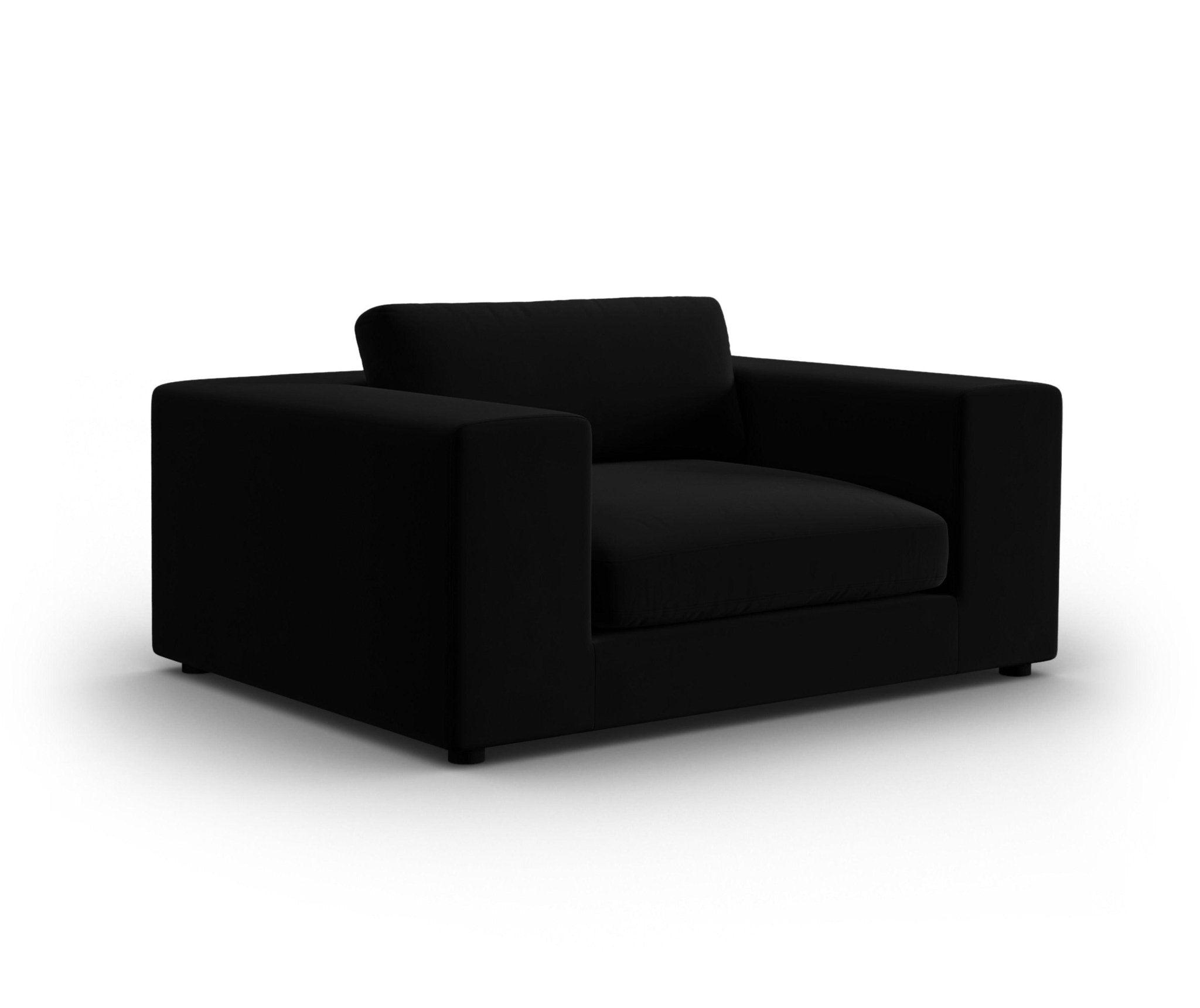 Fotel aksamitny TENDANCE czarny CXL by Christian Lacroix Eye on Design