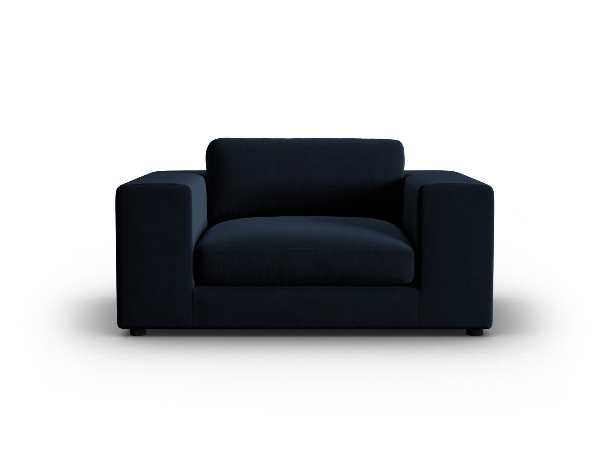 Fotel aksamitny TENDANCE granatowy CXL by Christian Lacroix Eye on Design