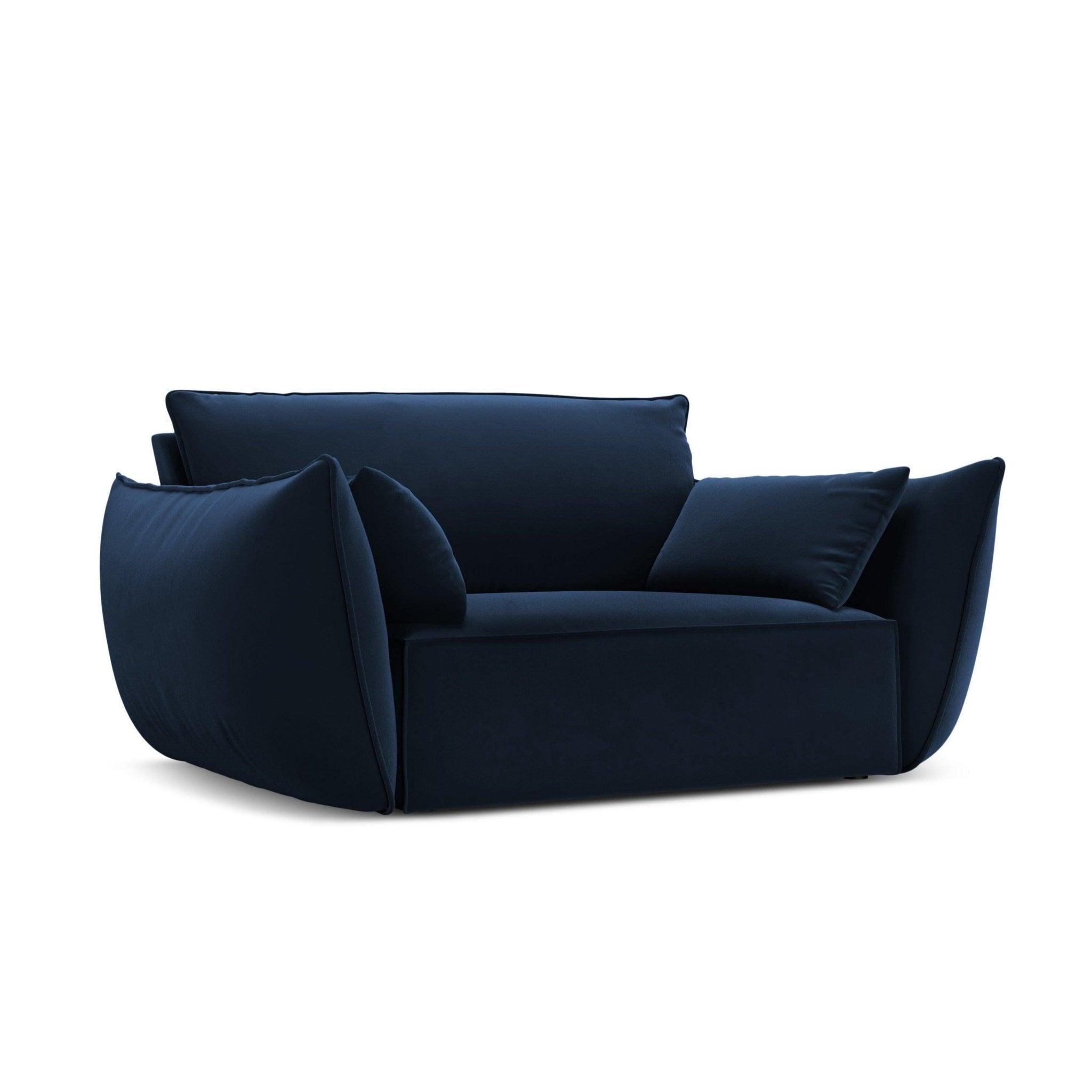 Fotel aksamitny VANDA granatowy Mazzini Sofas Eye on Design
