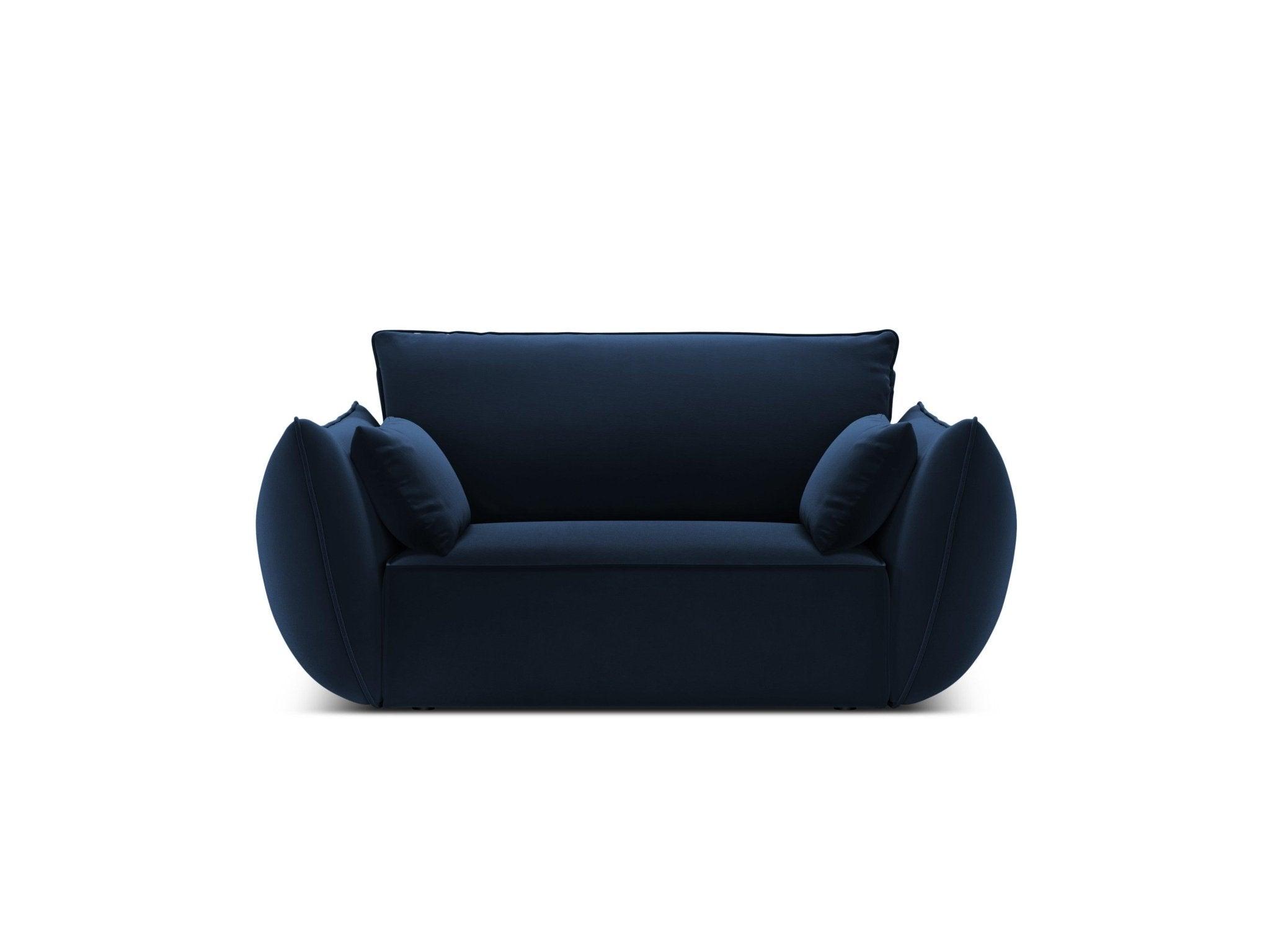 Fotel aksamitny VANDA granatowy Mazzini Sofas Eye on Design
