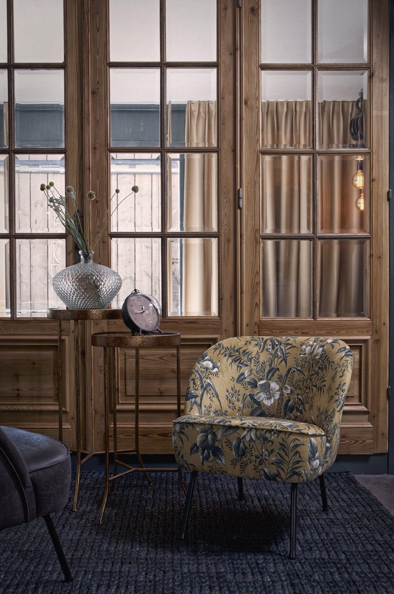 Fotel aksamitny VOGUE POPPY musztardowy Be Pure Eye on Design