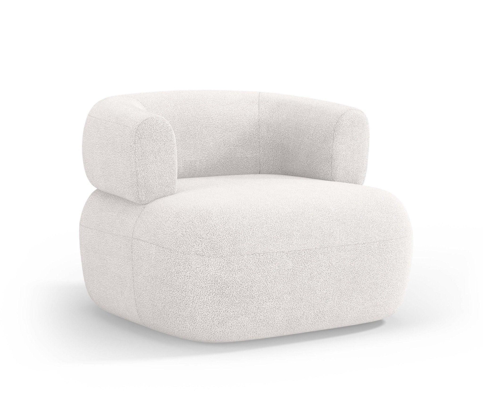 Fotel ALDRIN biały boucle Windsor & Co Eye on Design