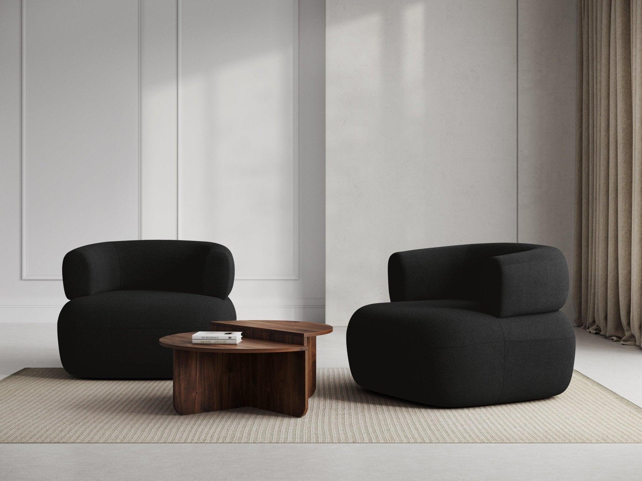 Fotel ALDRIN czarny boucle Windsor & Co Eye on Design