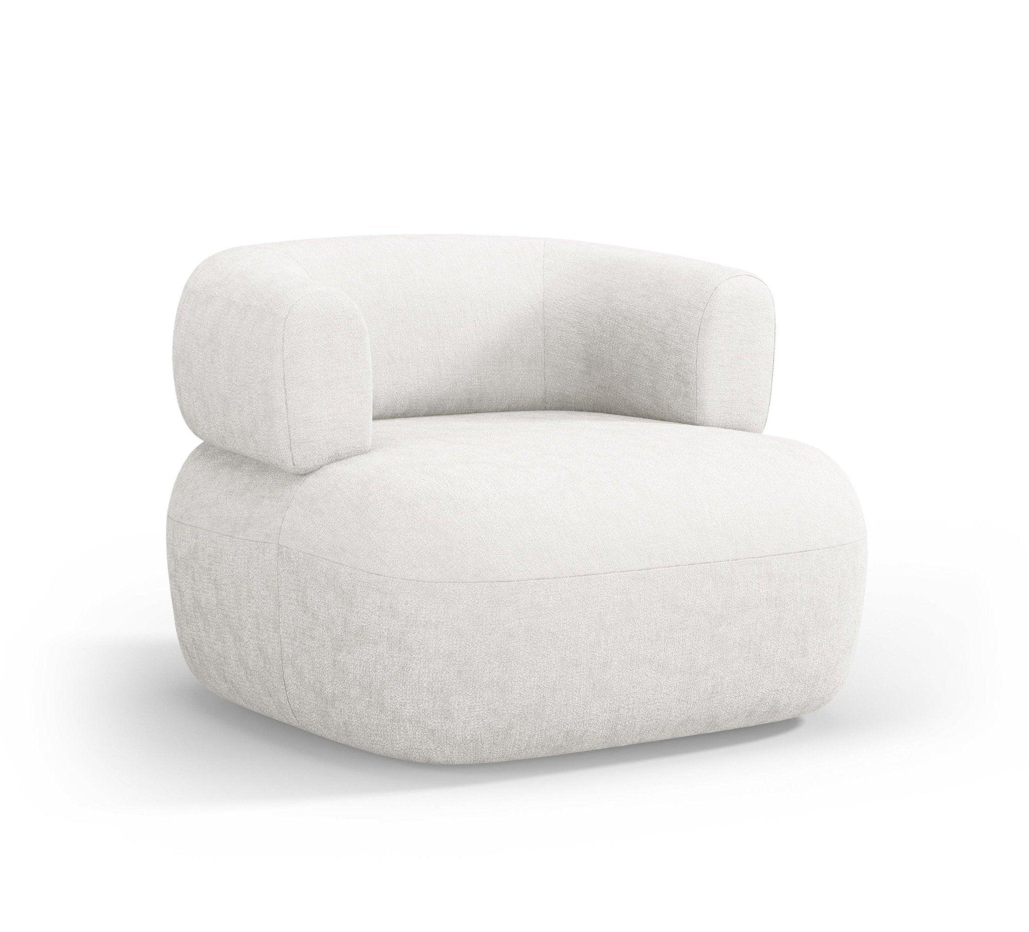 Fotel ALDRIN jasnobeżowy szenil Windsor & Co Eye on Design