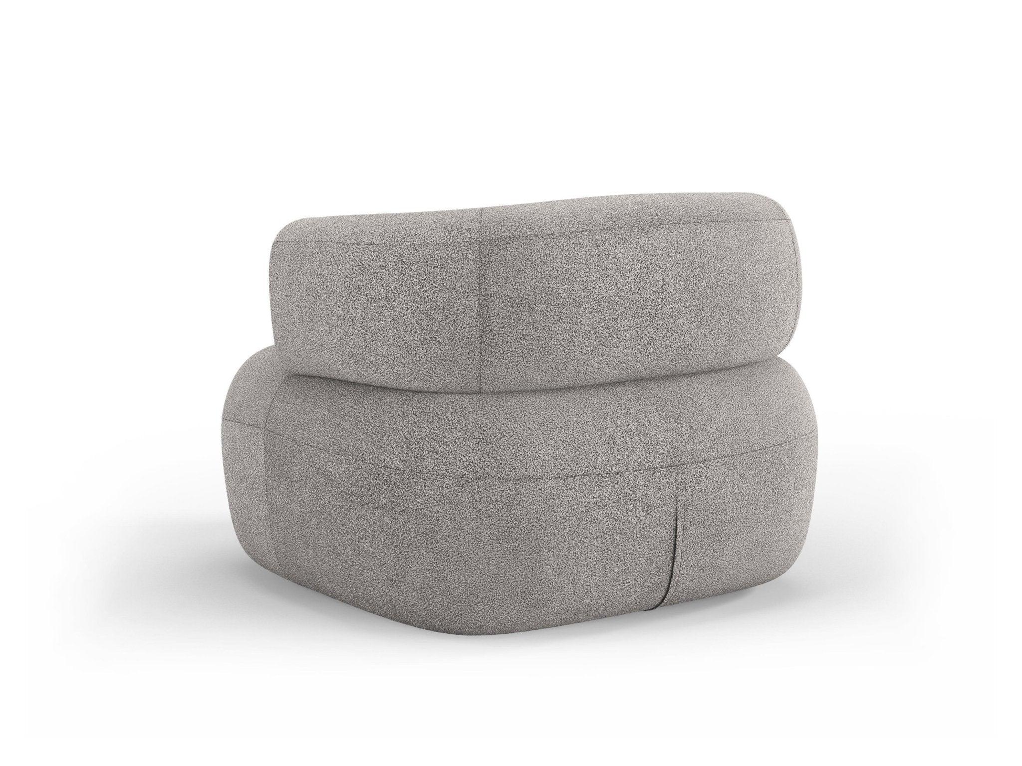 Fotel ALDRIN jasnoszary boucle Windsor & Co Eye on Design