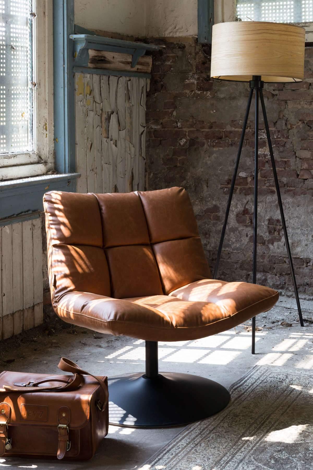 Fotel BAR VINTAGE brązowy Dutchbone Eye on Design