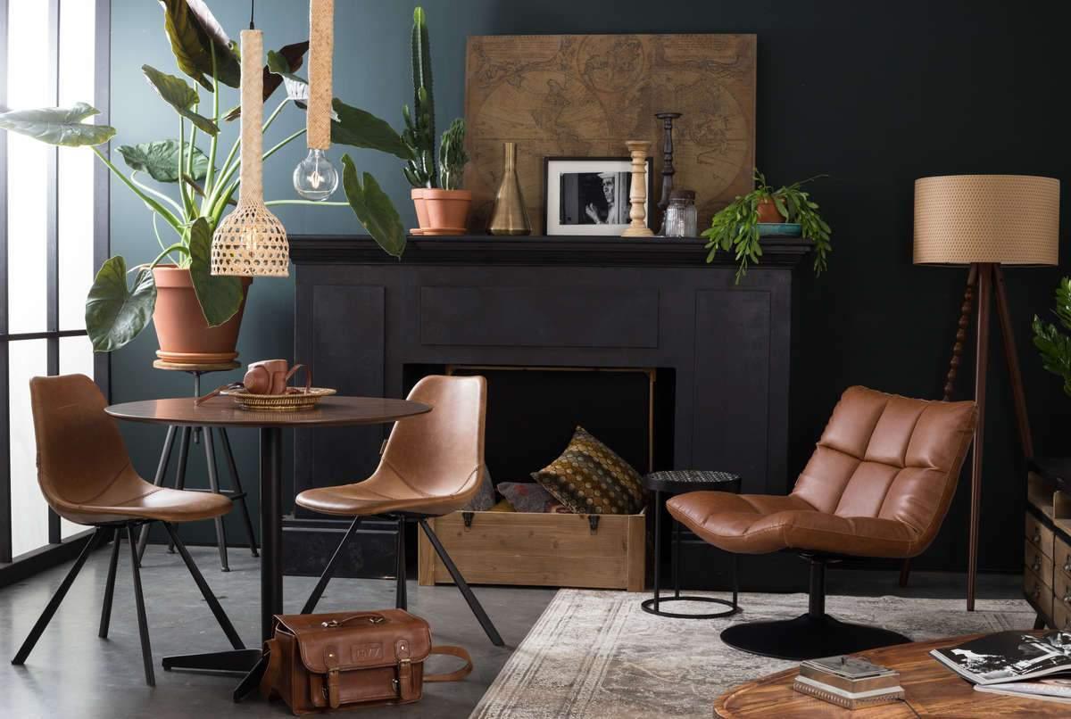 Fotel BAR VINTAGE brązowy Dutchbone Eye on Design