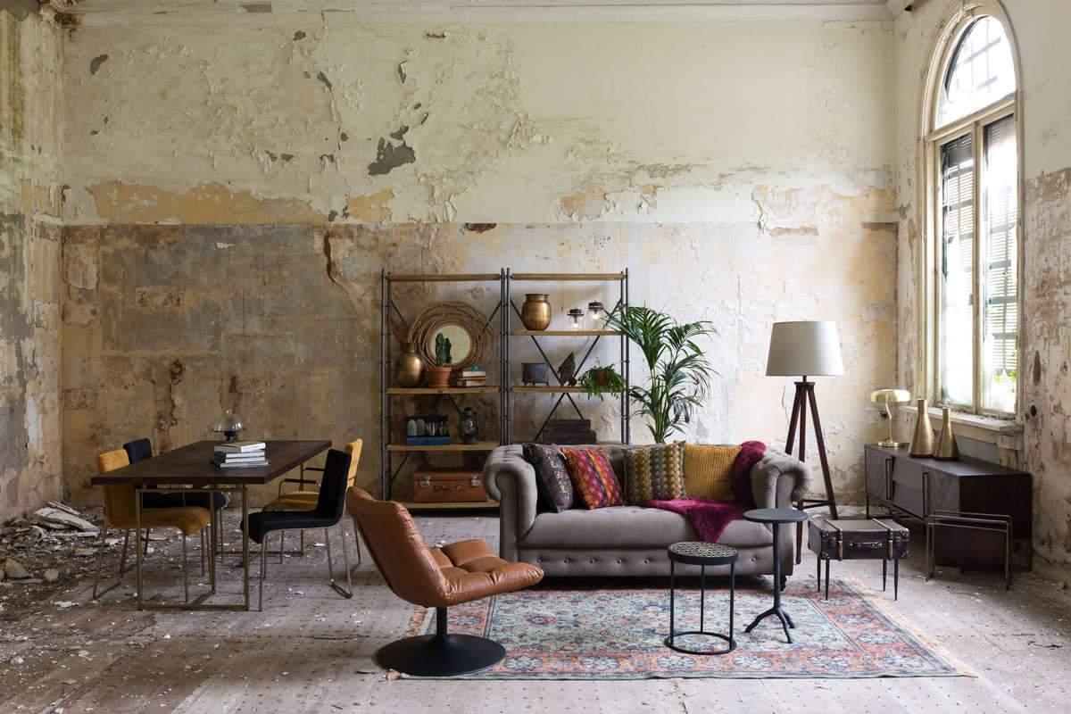 Fotel BAR VINTAGE brązowy Dutchbone Eye on Design