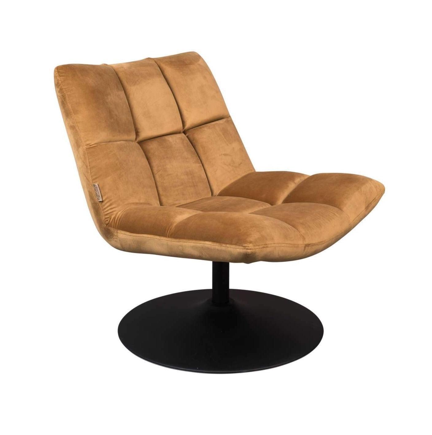 Fotel BAR złoty brąz Dutchbone Eye on Design