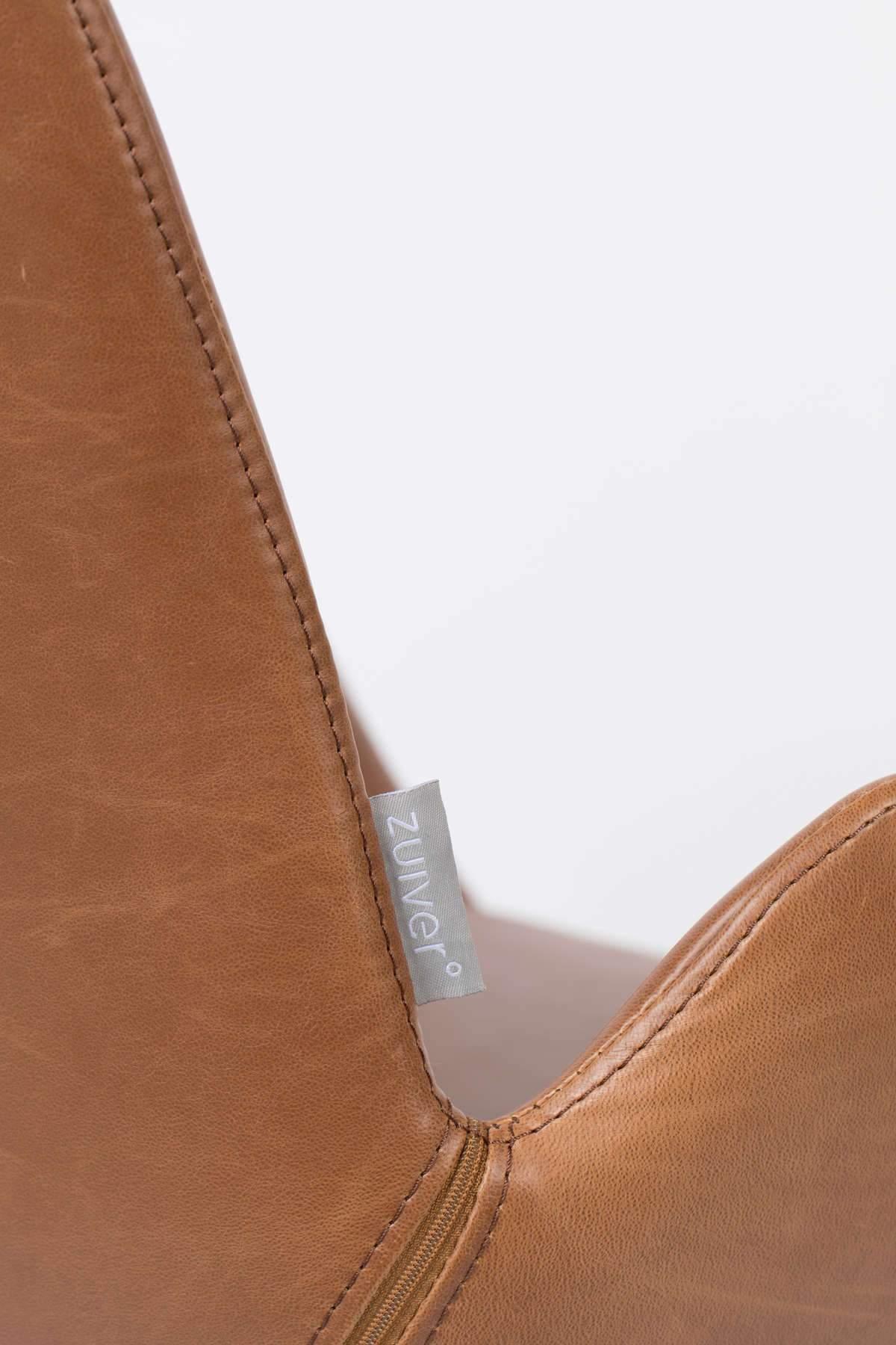 Fotel BRIT ekoskóra brązowy Zuiver Eye on Design