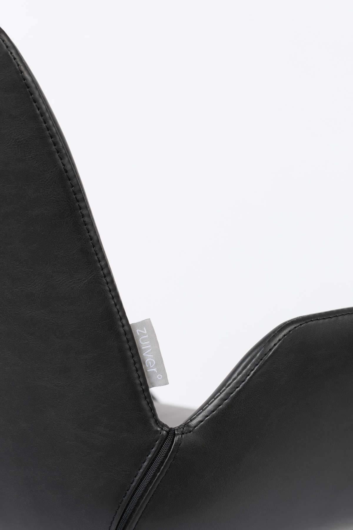 Fotel BRIT ekoskóra czarny Zuiver Eye on Design