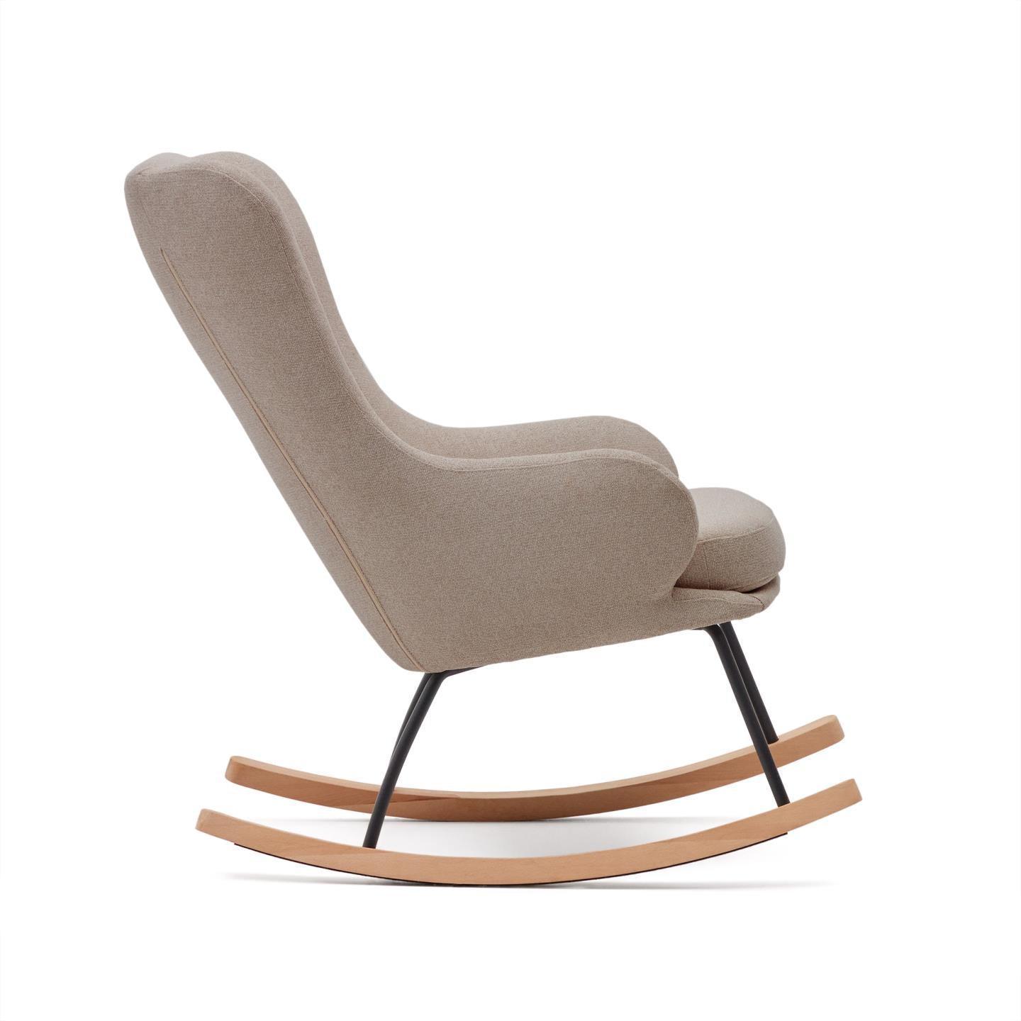 Fotel bujany MAUSTIN beżowy szenil La Forma Eye on Design