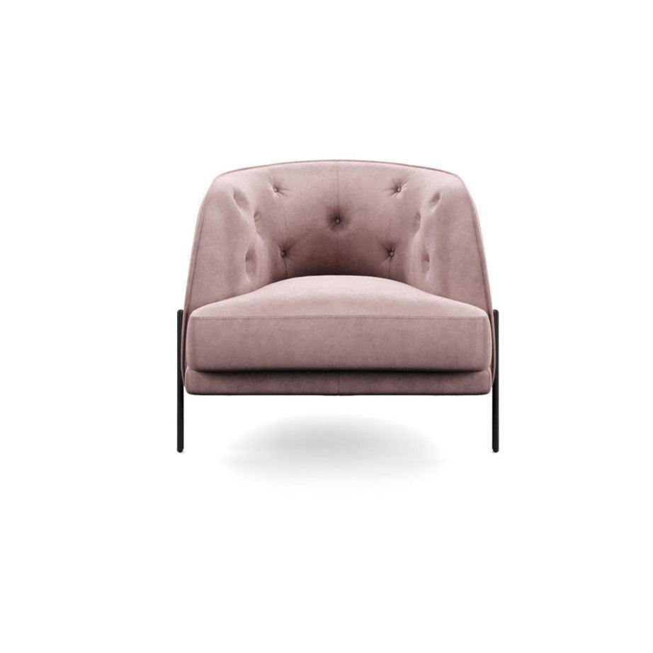 Fotel CAILLOU CAPITONNE jasnoróżowy Liu Jo Living Eye on Design