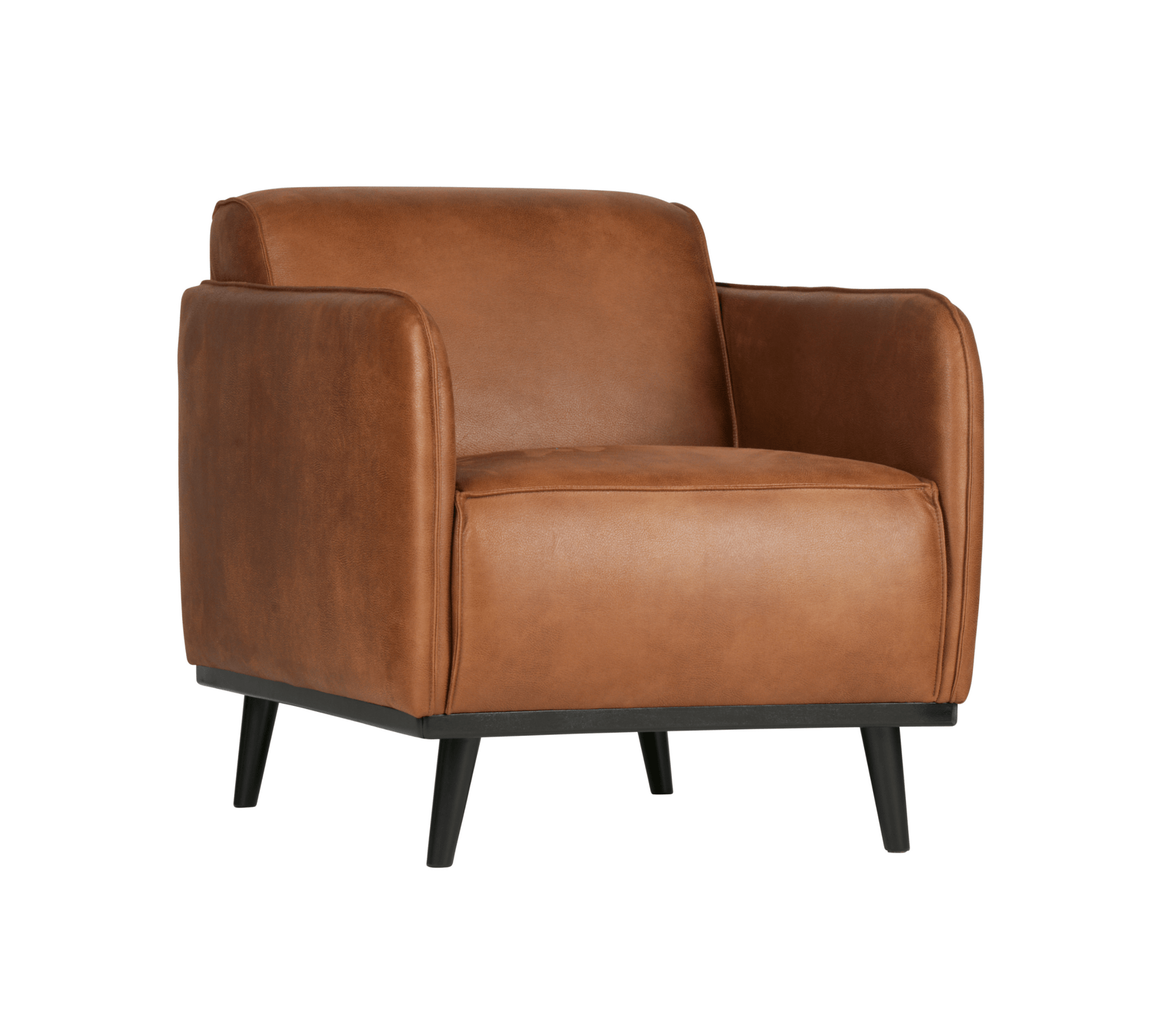 Fotel ekoskóra STATEMENT koniakowy Be Pure Eye on Design