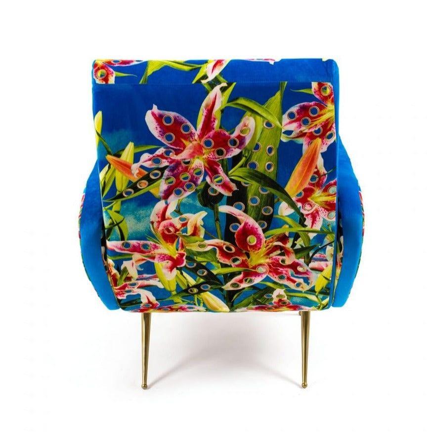 Fotel FLOWERS niebieski Seletti Eye on Design