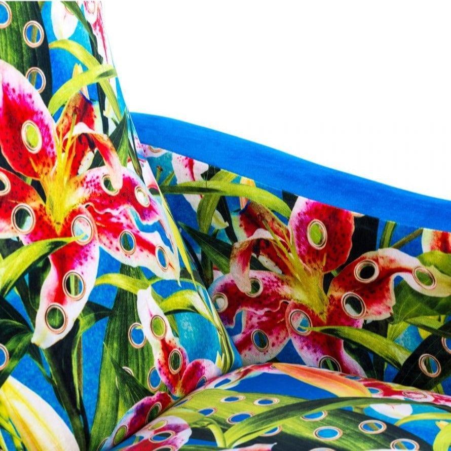 Fotel FLOWERS niebieski Seletti Eye on Design