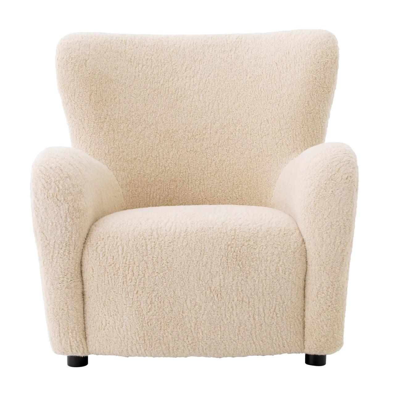 Fotel futrzany SVANTE BIG kremowy Eichholtz Eye on Design